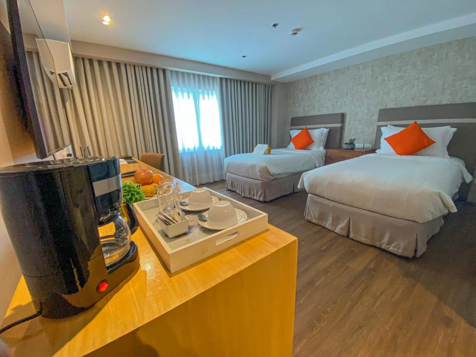 Bed in Hotel St. Ellis