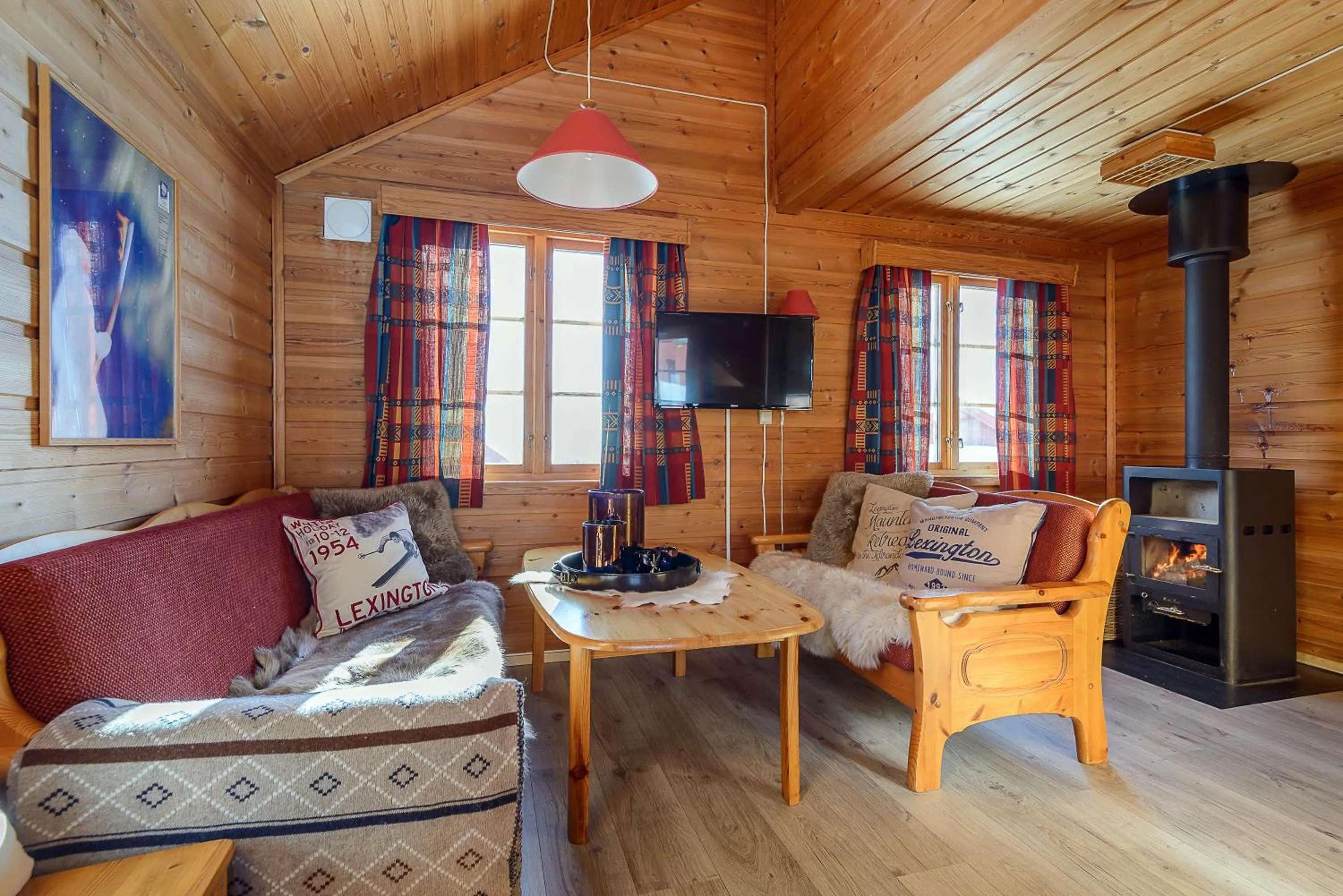 Living room in Lillehammer Fjellstue og Hytteutleie