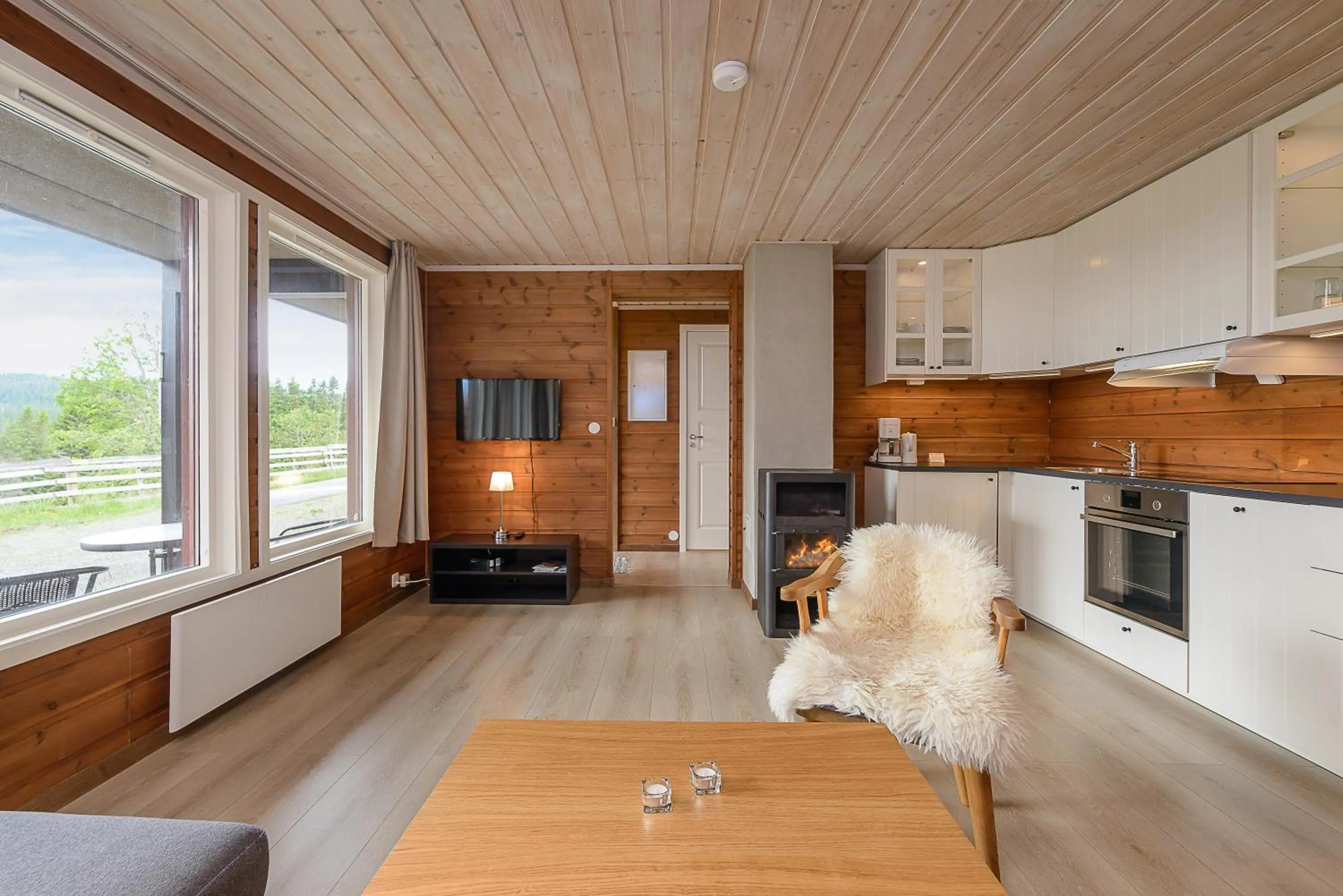 Living room in Lillehammer Fjellstue og Hytteutleie