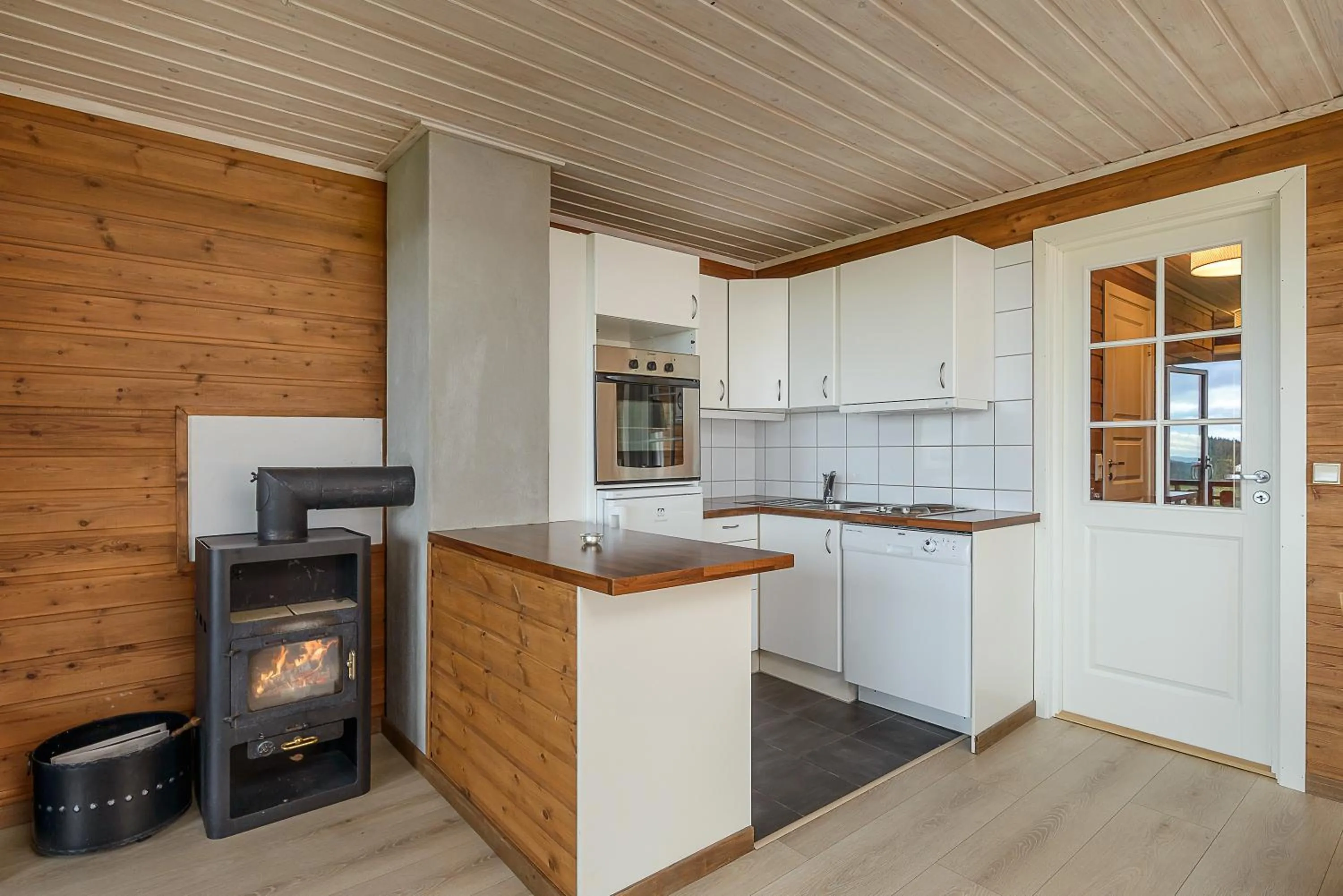 Kitchen or kitchenette in Lillehammer Fjellstue og Hytteutleie