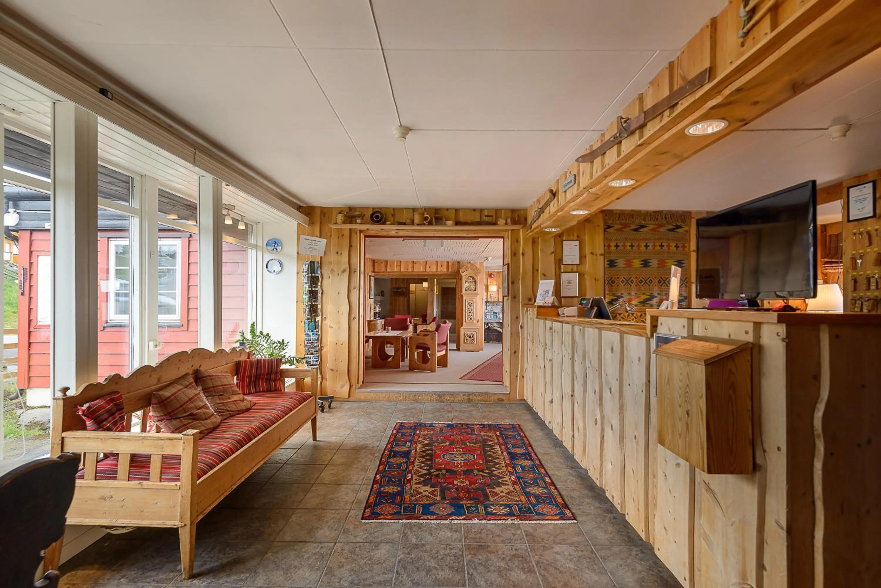 Lobby or reception in Lillehammer Fjellstue og Hytteutleie