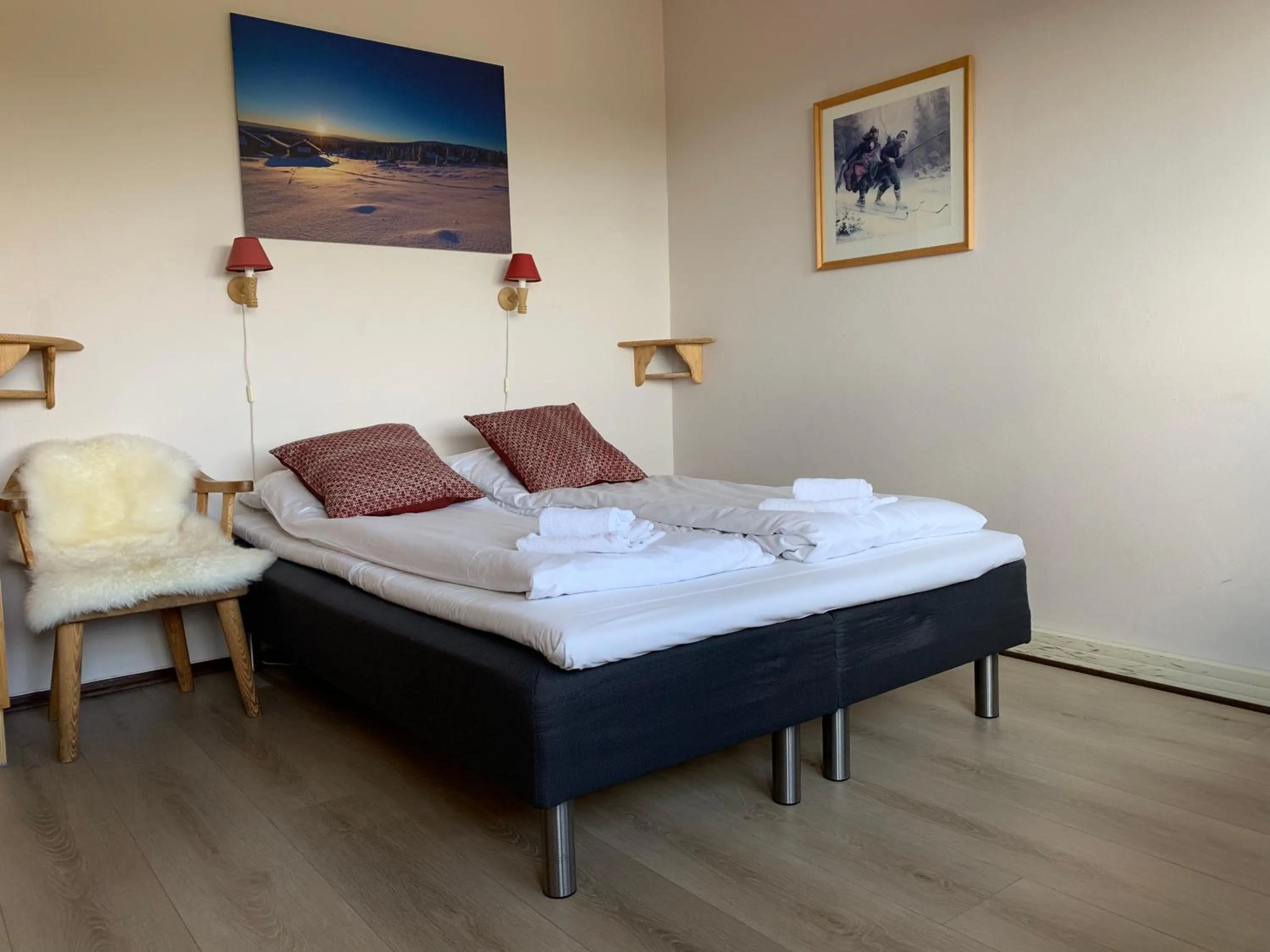 Bedroom, Bed in Lillehammer Fjellstue og Hytteutleie