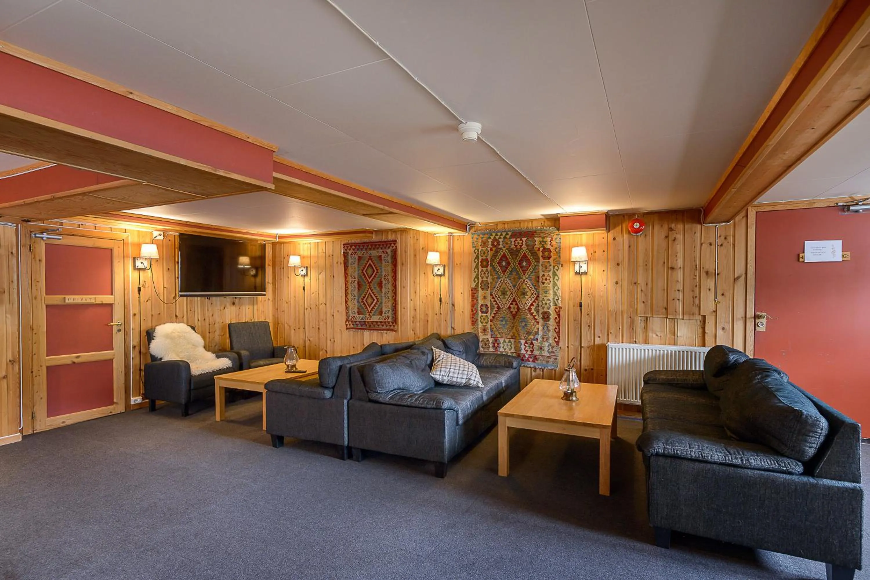 Living room in Lillehammer Fjellstue og Hytteutleie