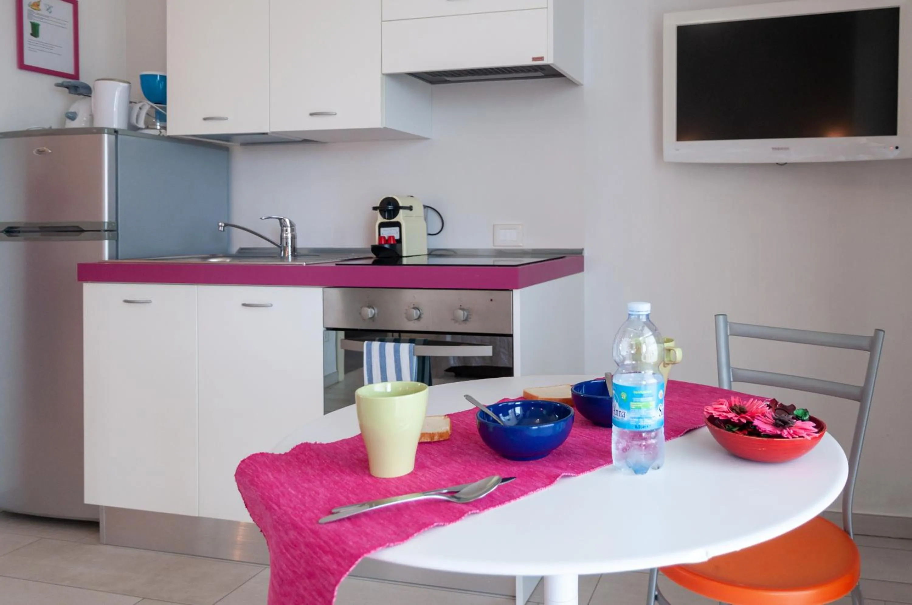kitchen in La Fattoria Apartments