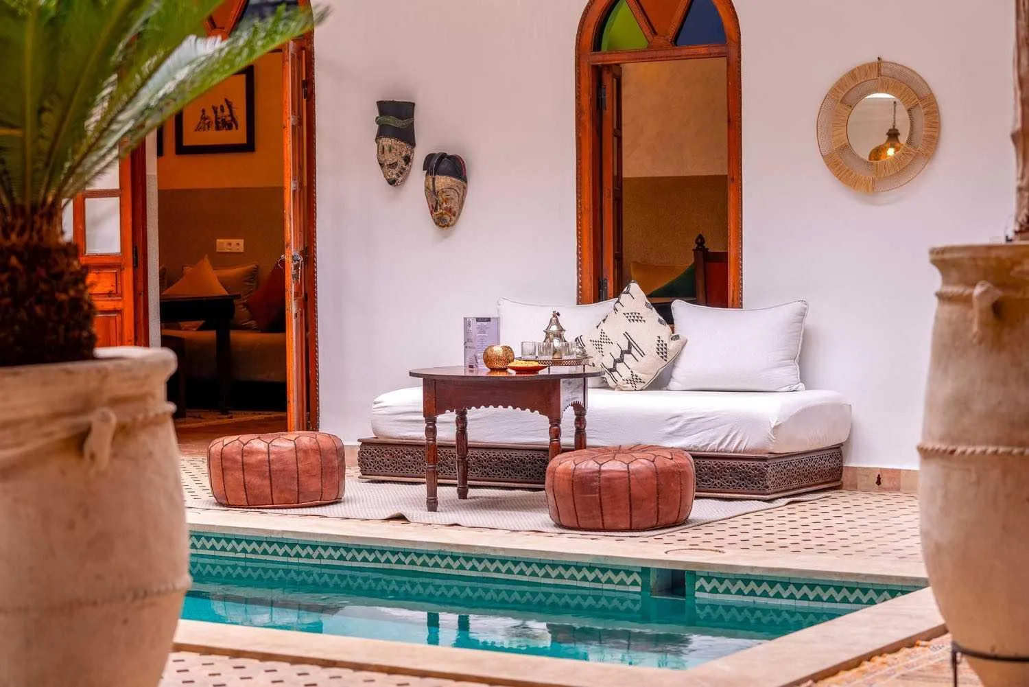 Seating area in Riad Adika & Spa