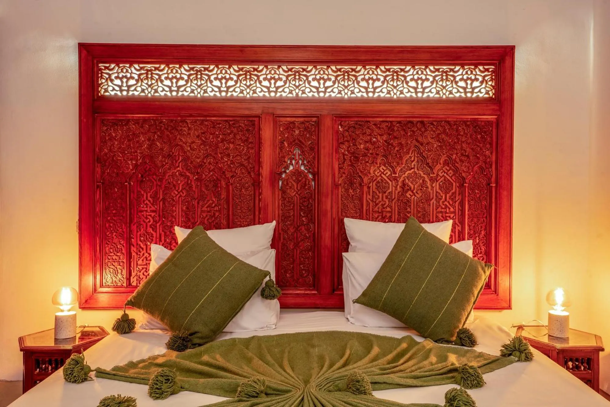Bed in Riad Adika & Spa