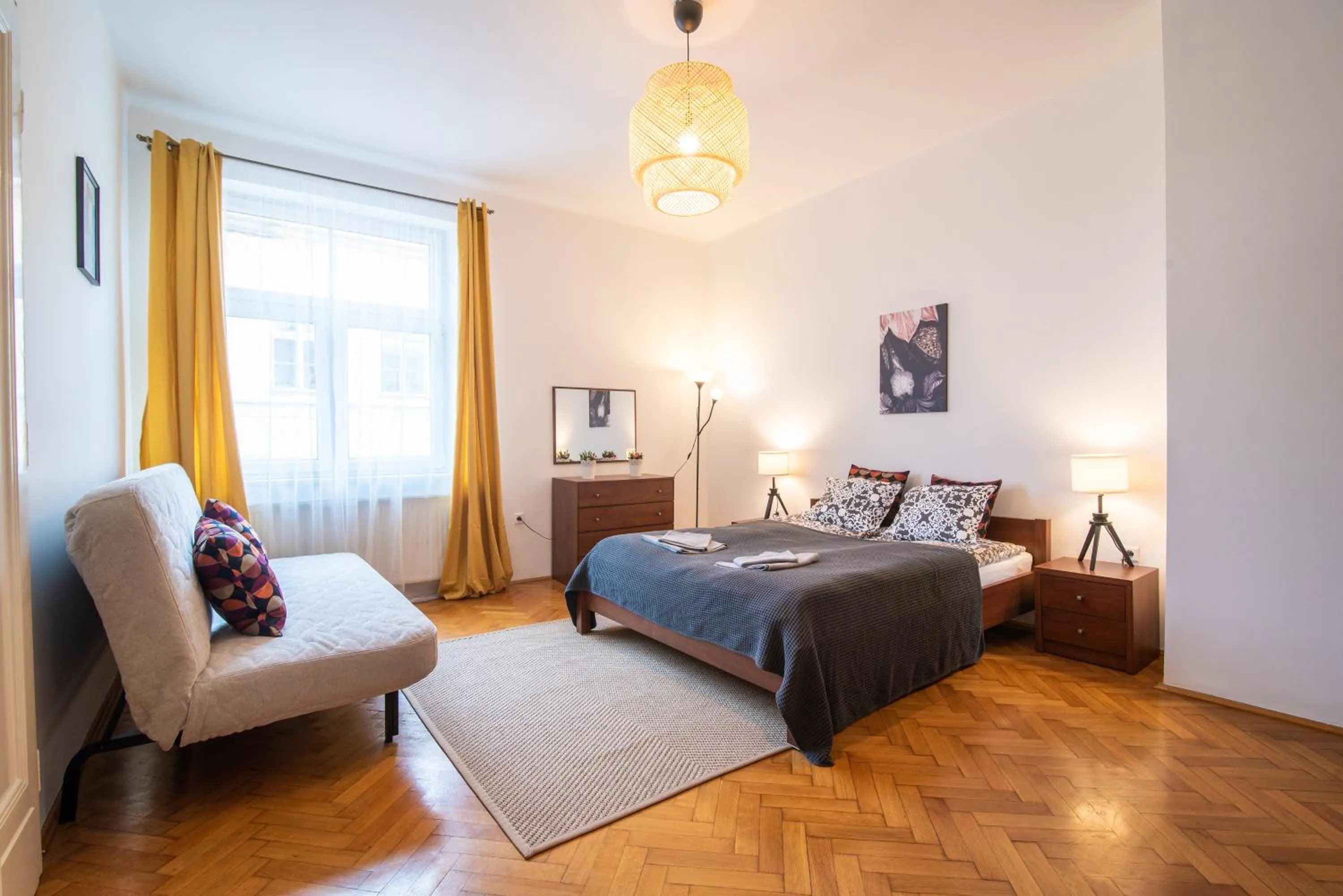 TV and multimedia, Bed in Trip Apartments