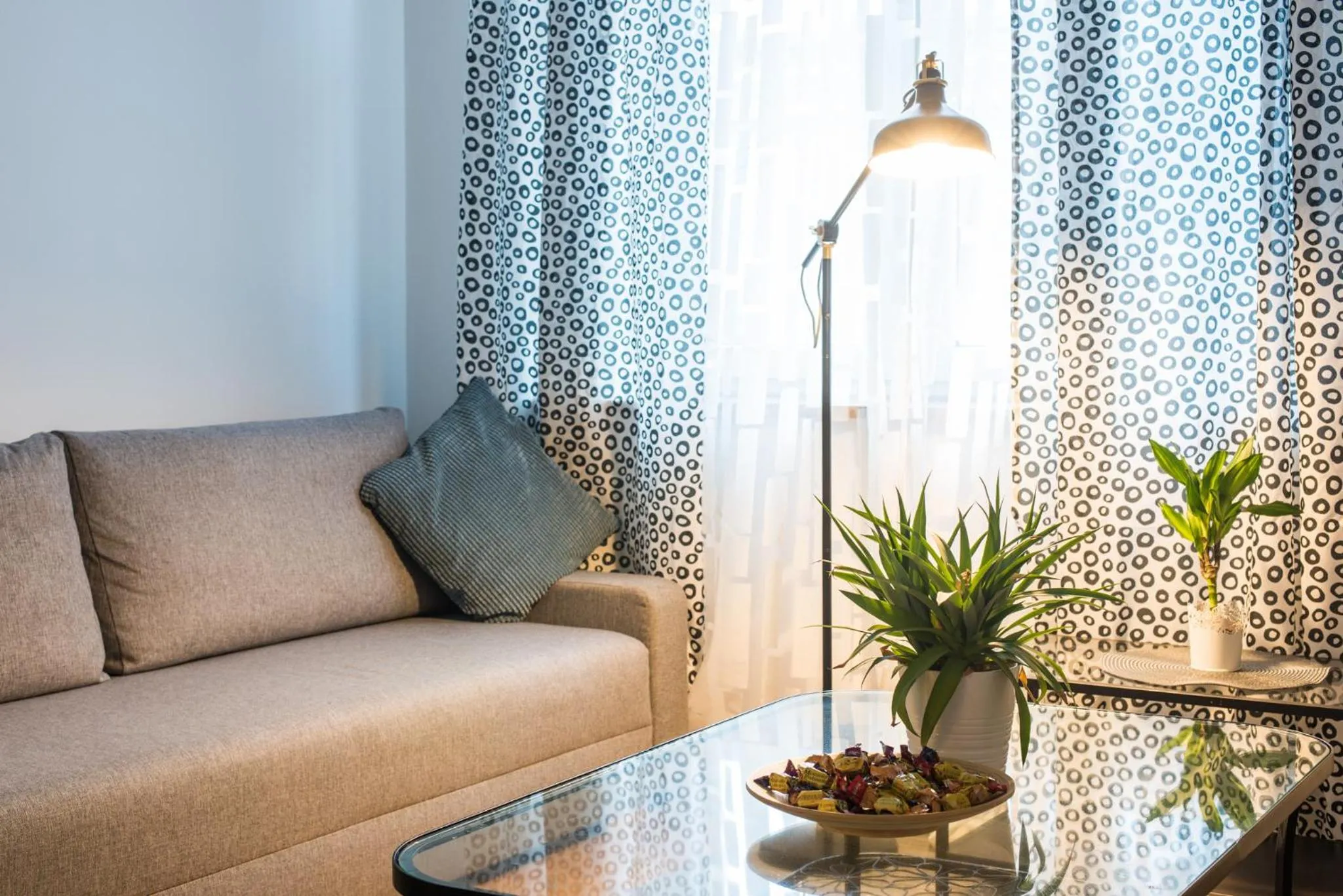 Living room in Trip Apartments