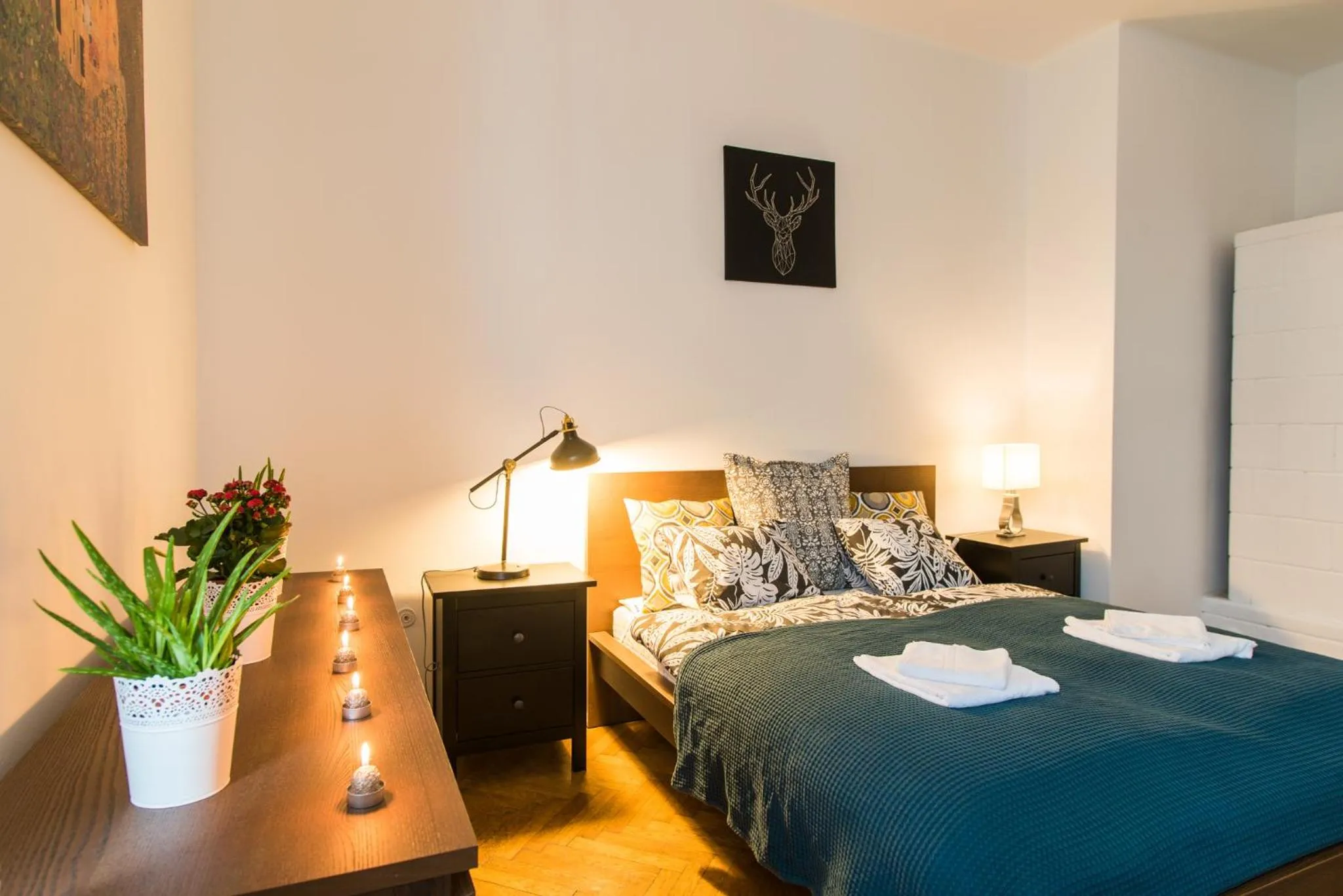 Bed in Trip Apartments