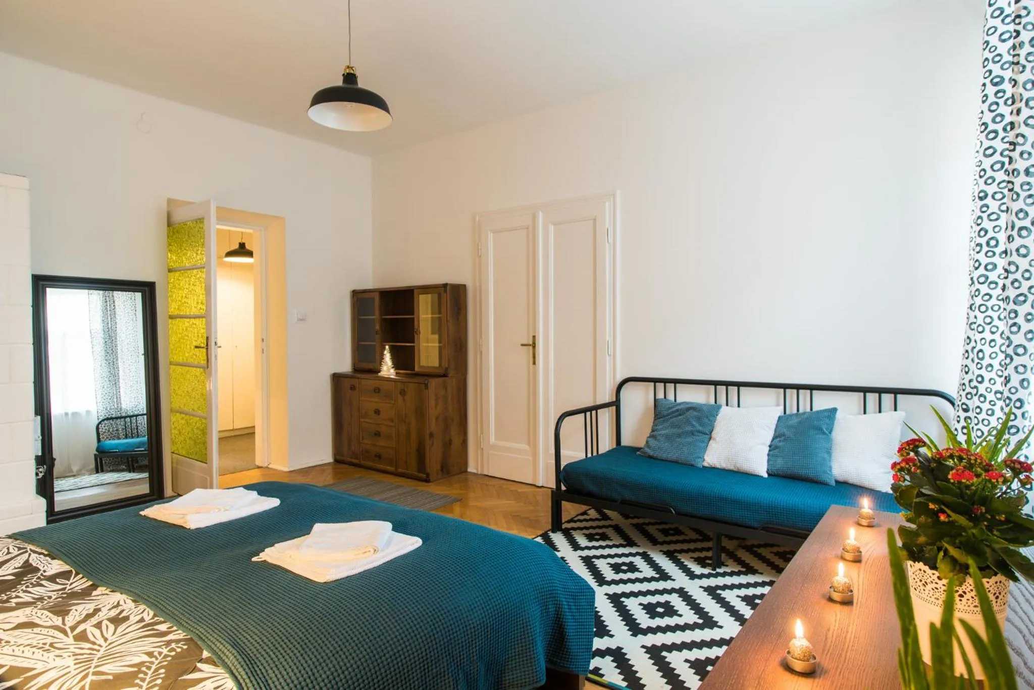 Bed in Trip Apartments