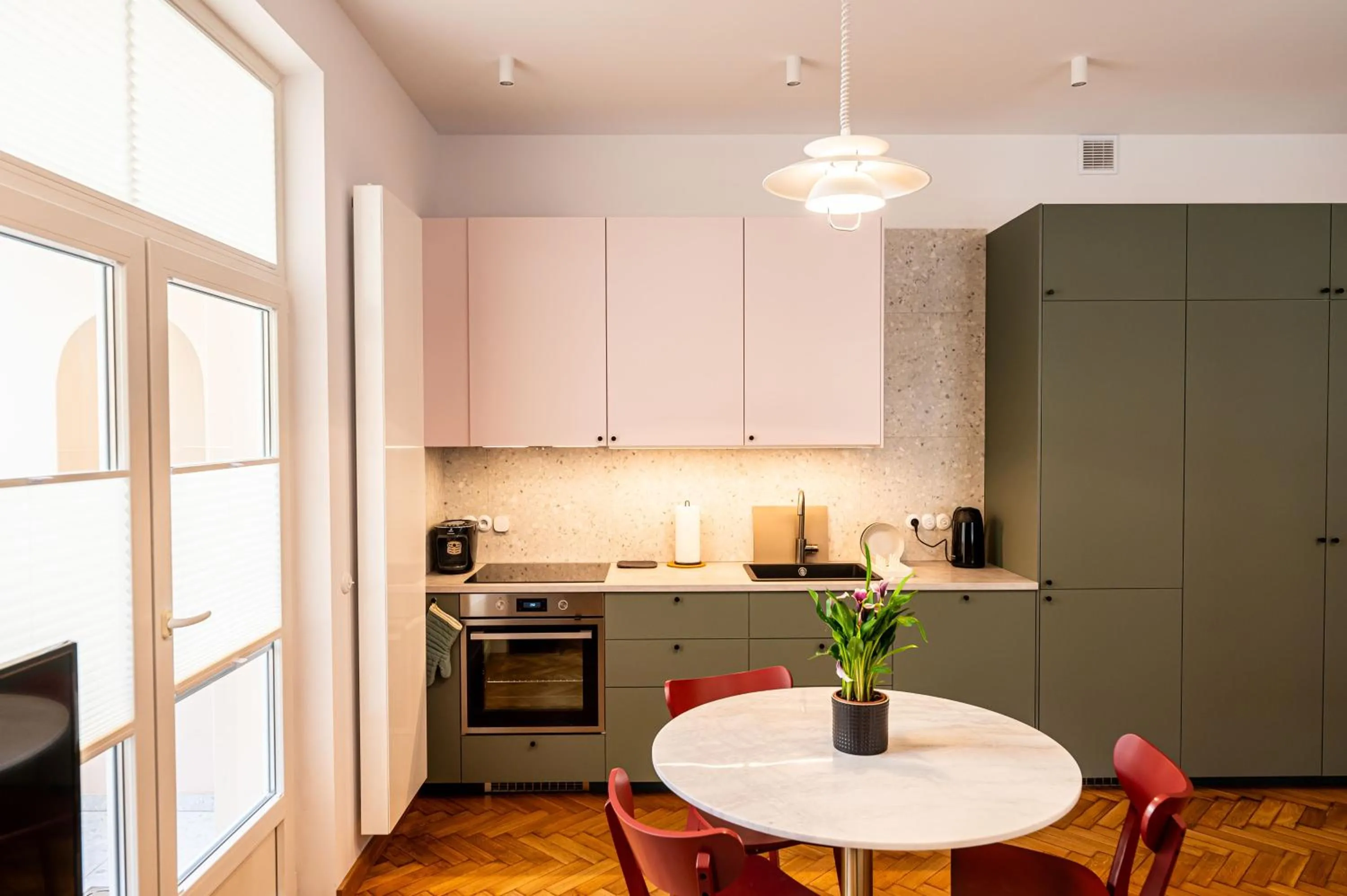 Kitchen or kitchenette in Trip Apartments