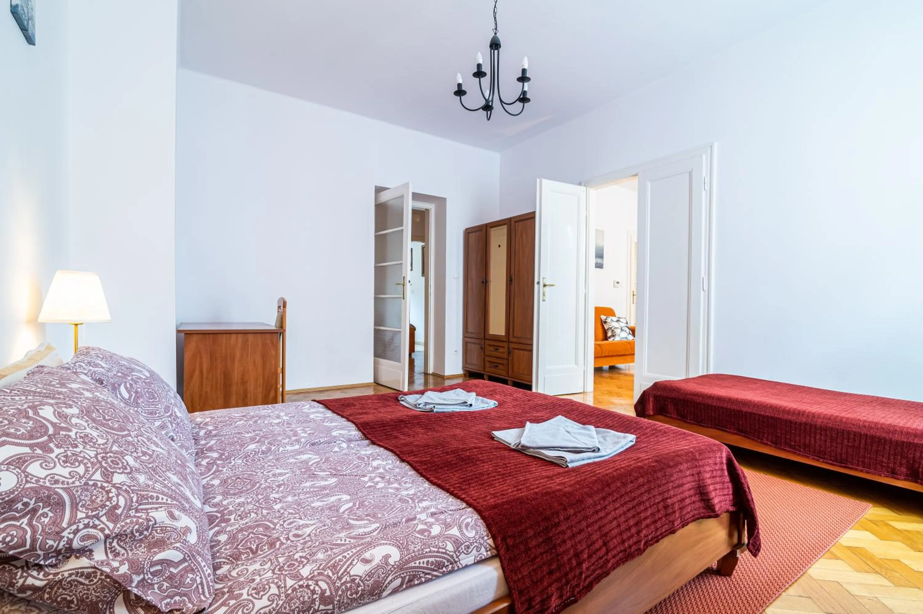 Bed in Trip Apartments