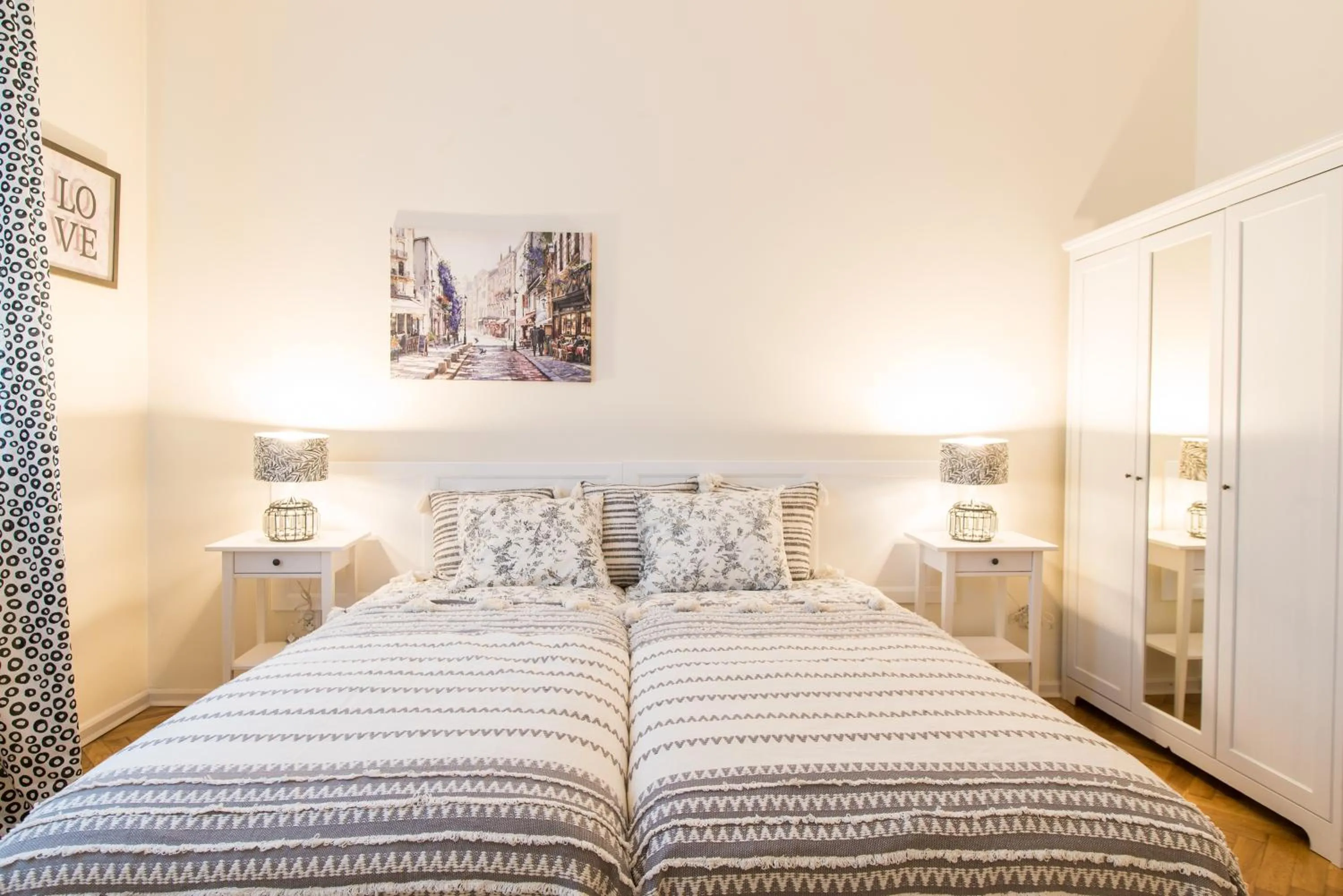 Bed in Trip Apartments