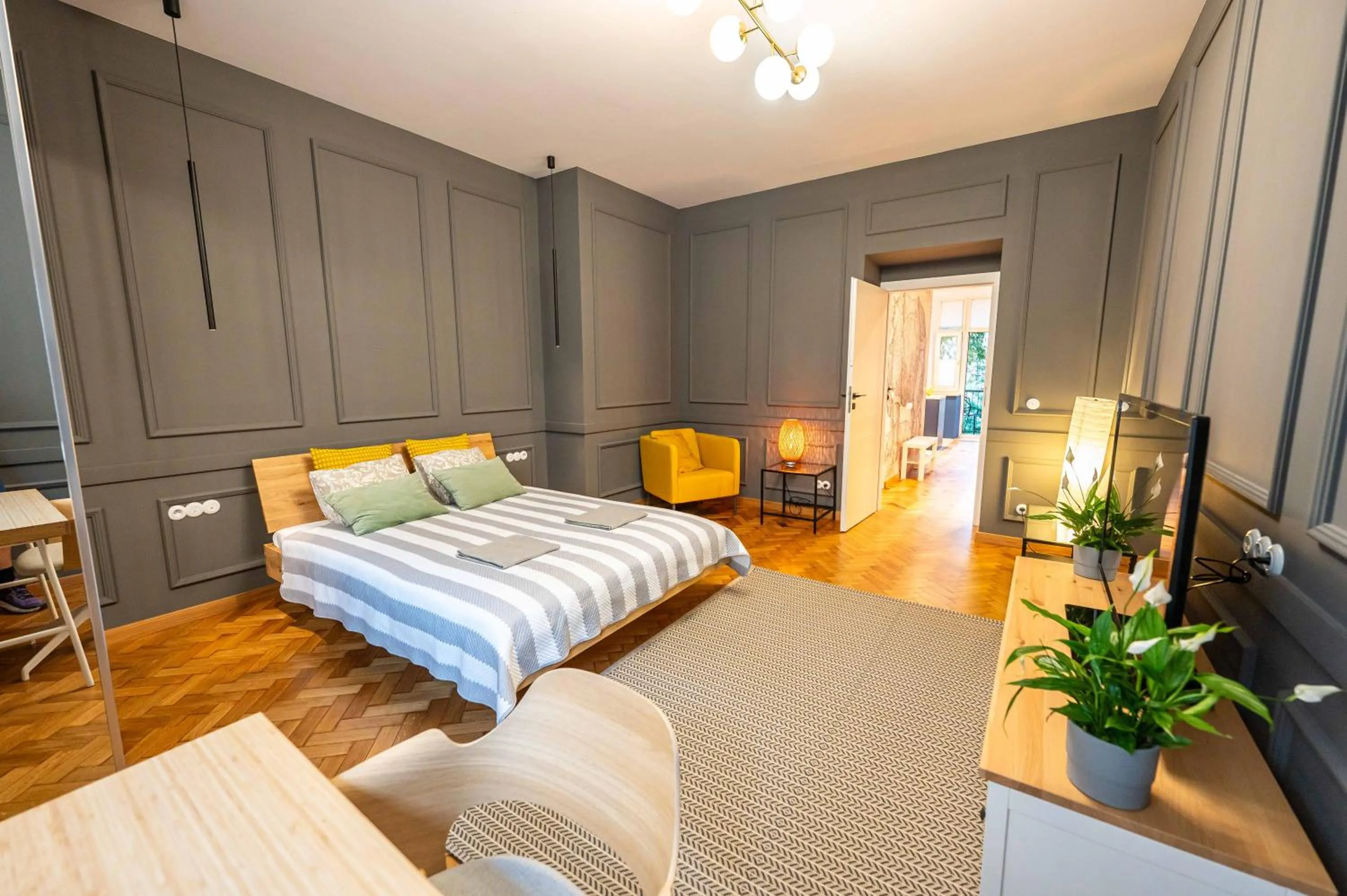 Bed in Trip Apartments