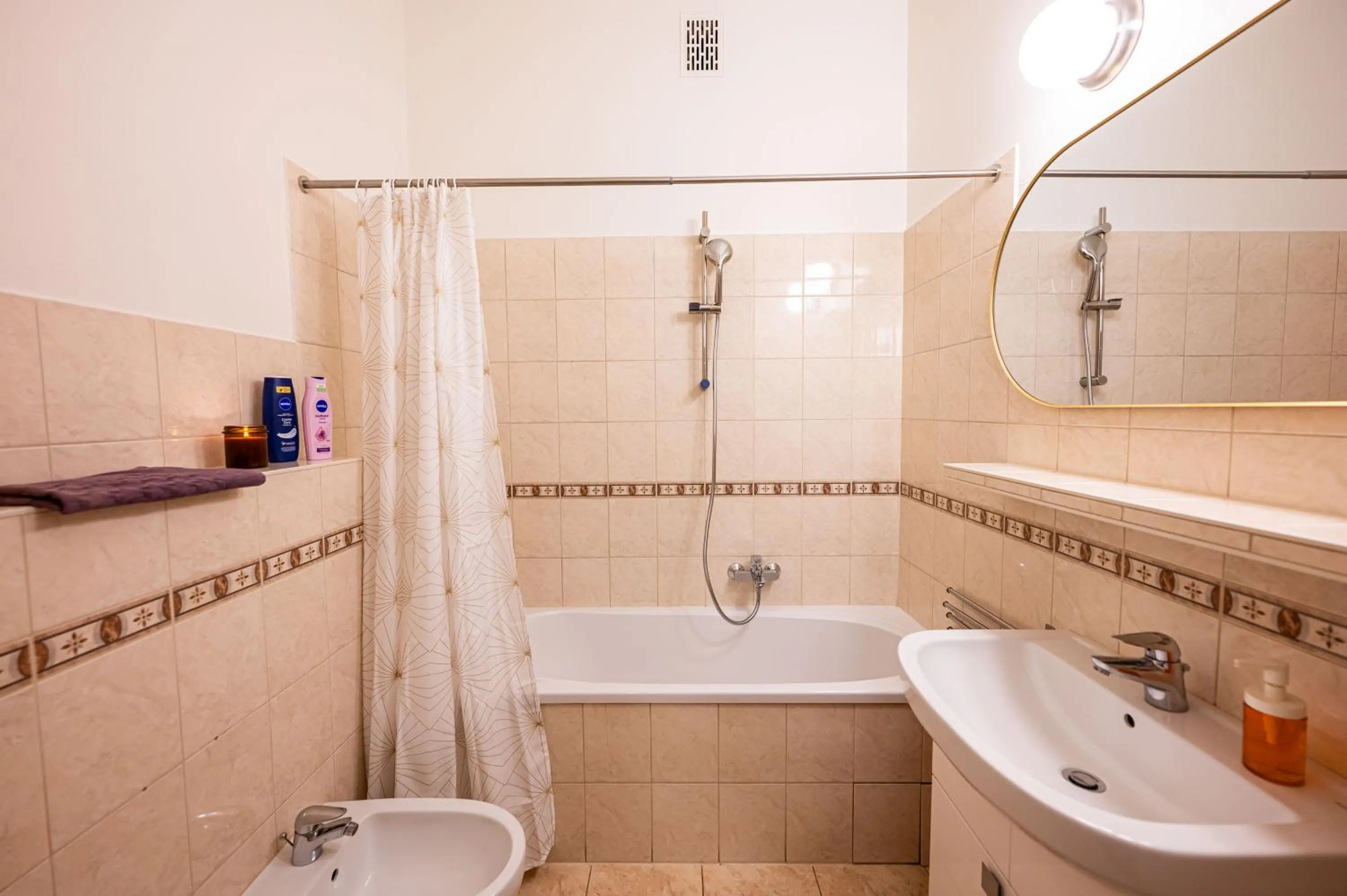 Shower in Trip Apartments