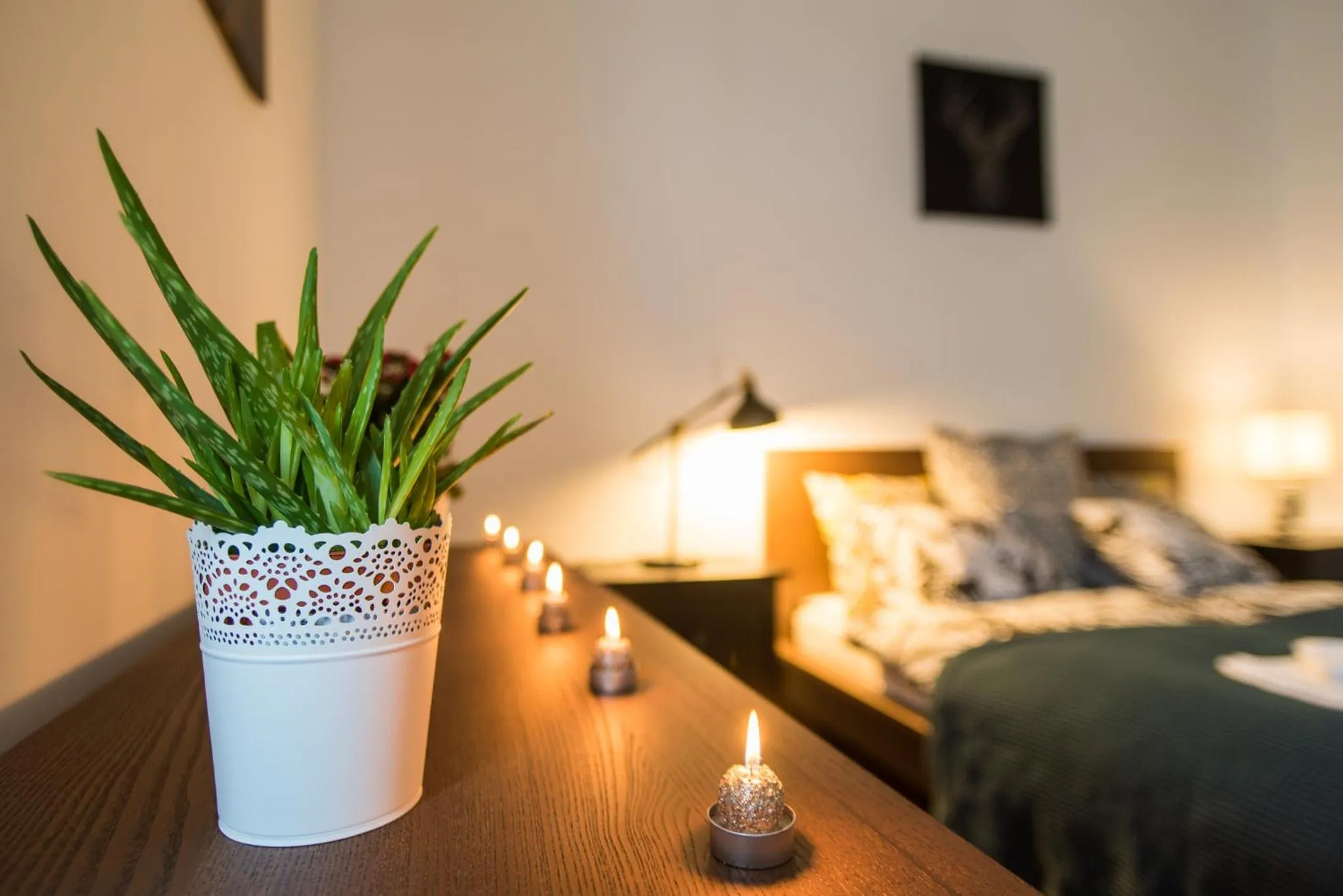 Bed in Trip Apartments