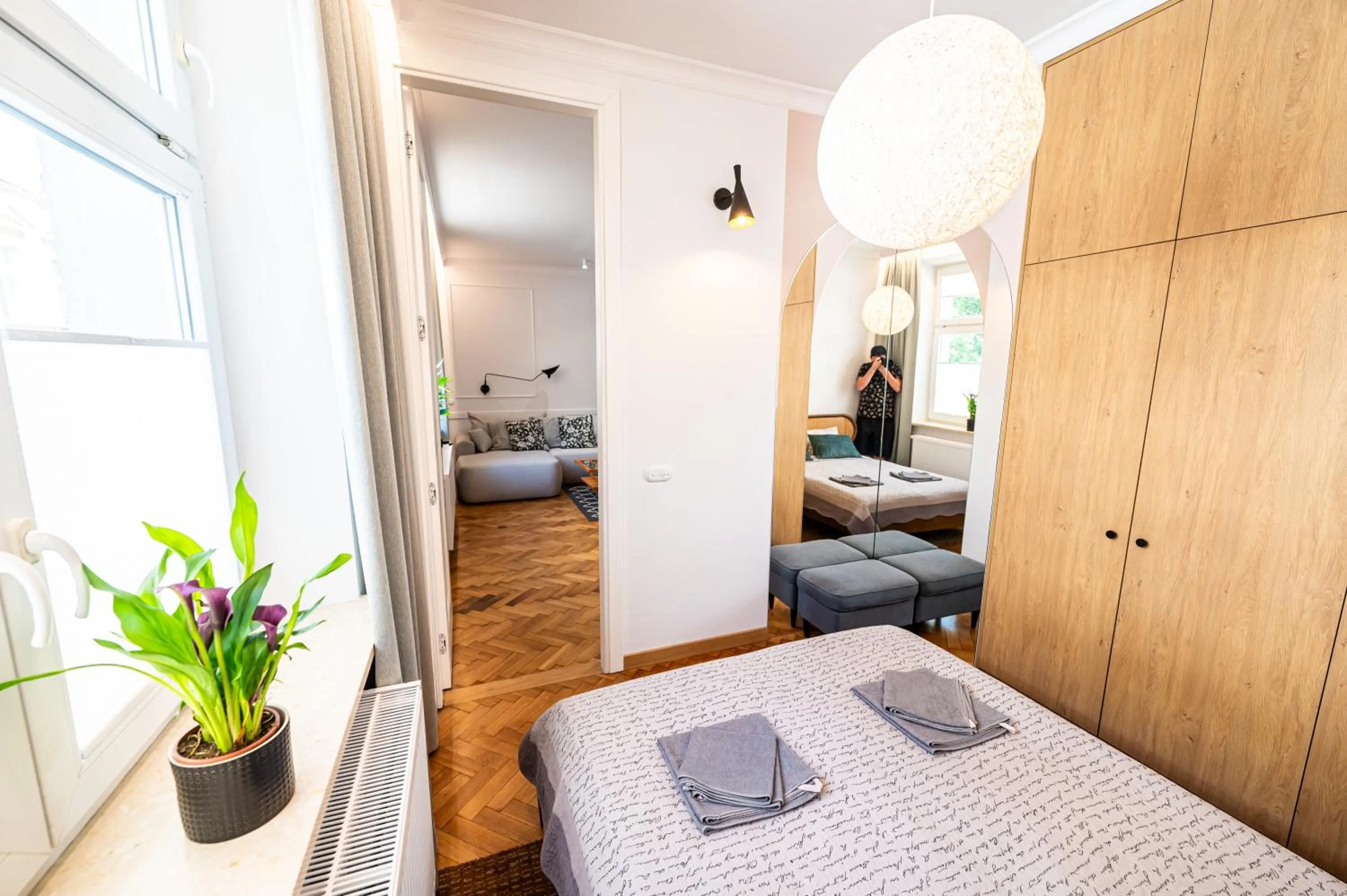 Bedroom, Bed in Trip Apartments