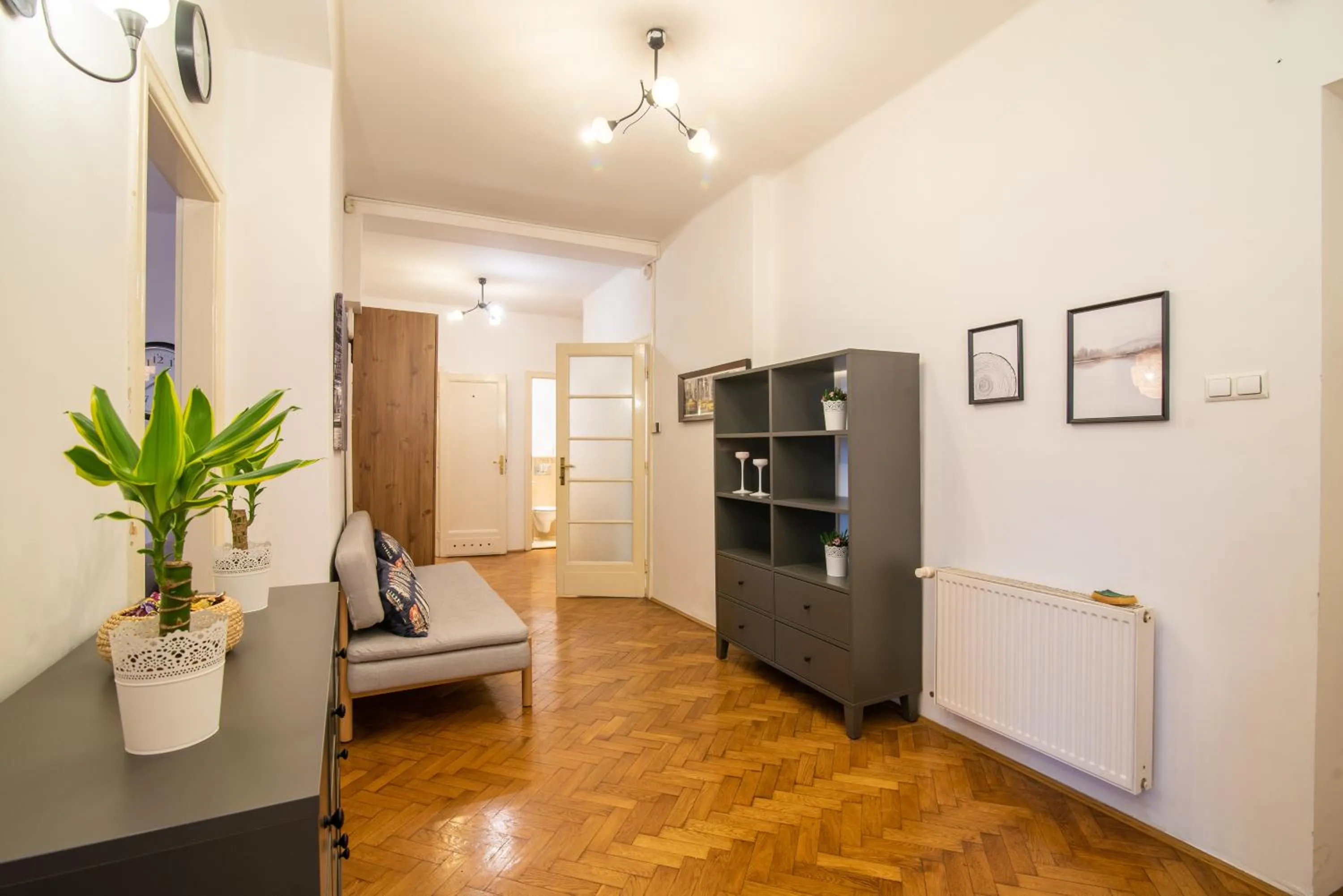 Seating area in Trip Apartments