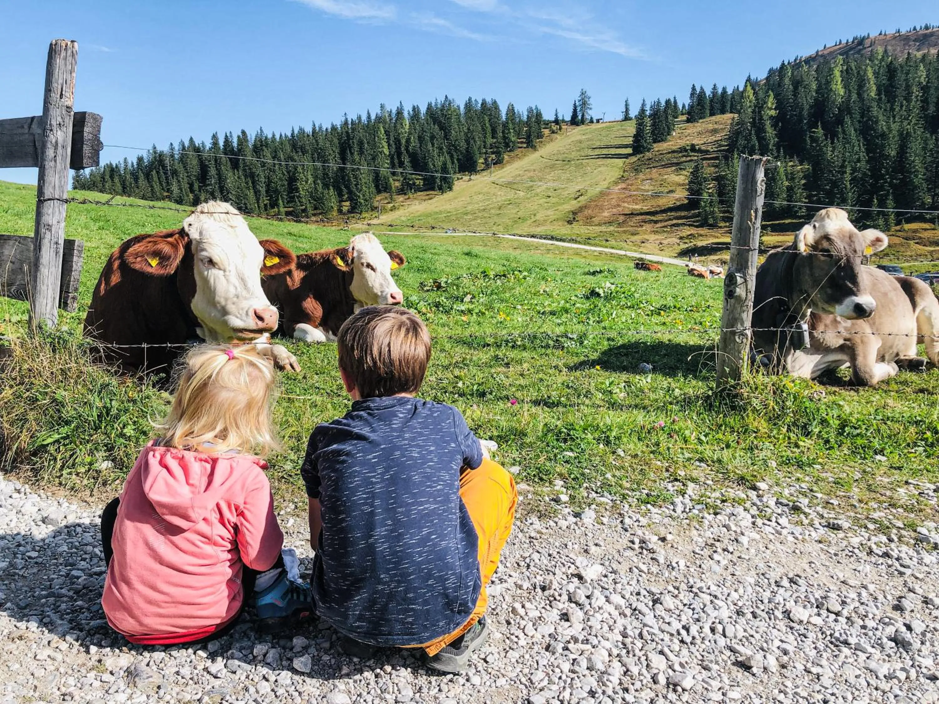 Family in Hotel-Restaurant Bike&Snow Lederer