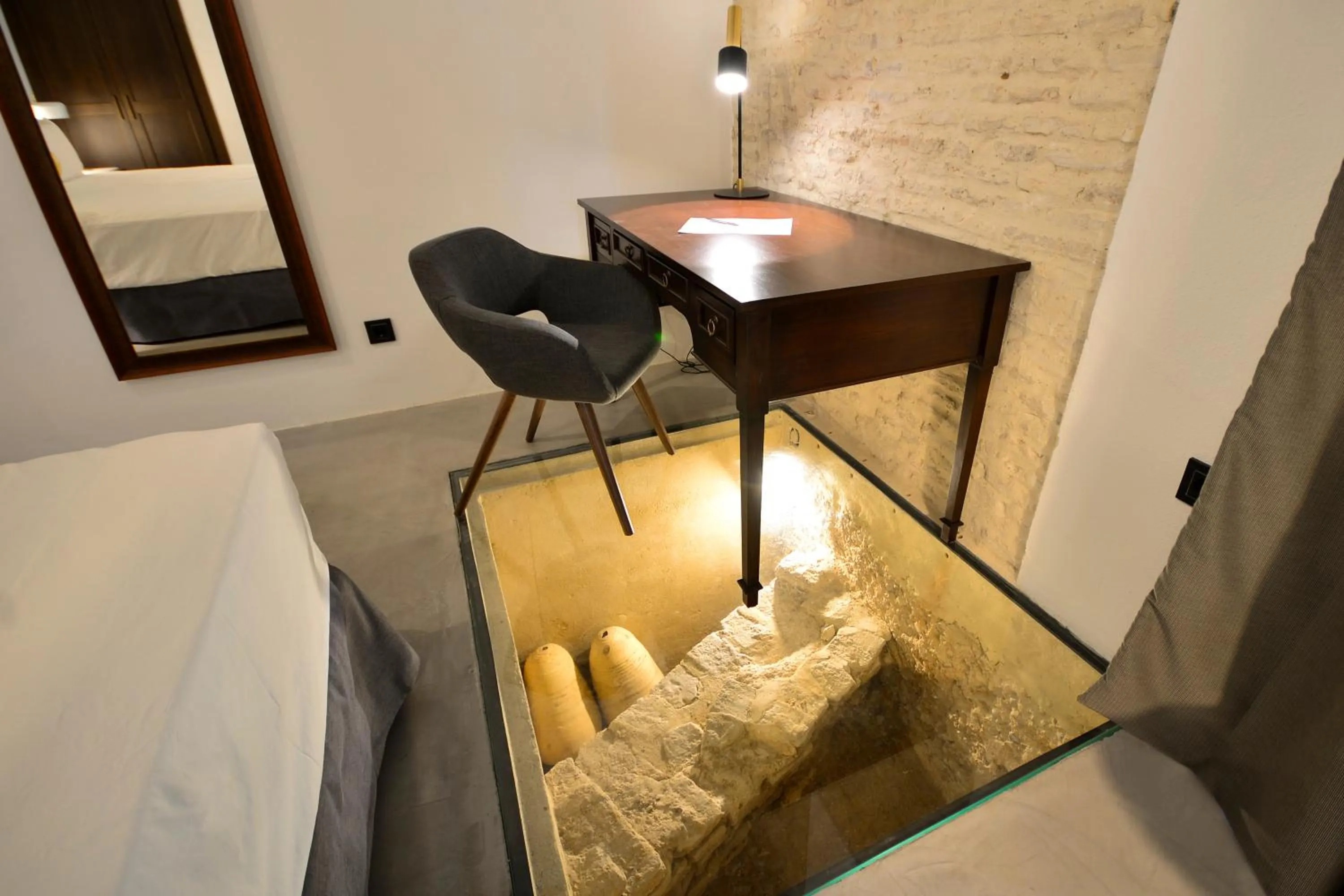 Decorative detail, Bed in Legado Alcazar Hotel