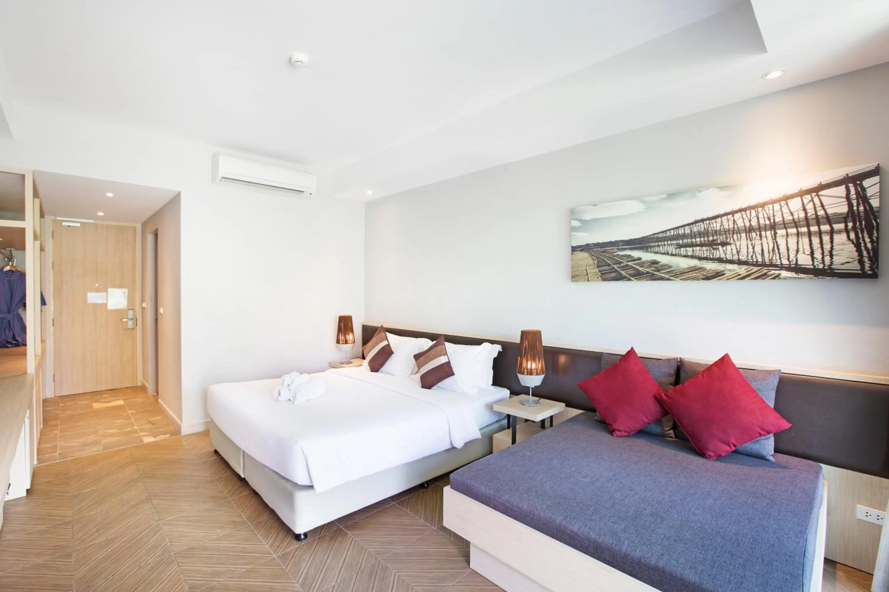 Photo of the whole room, Bed in Mida Resort Kanchanaburi - SHA PLUS