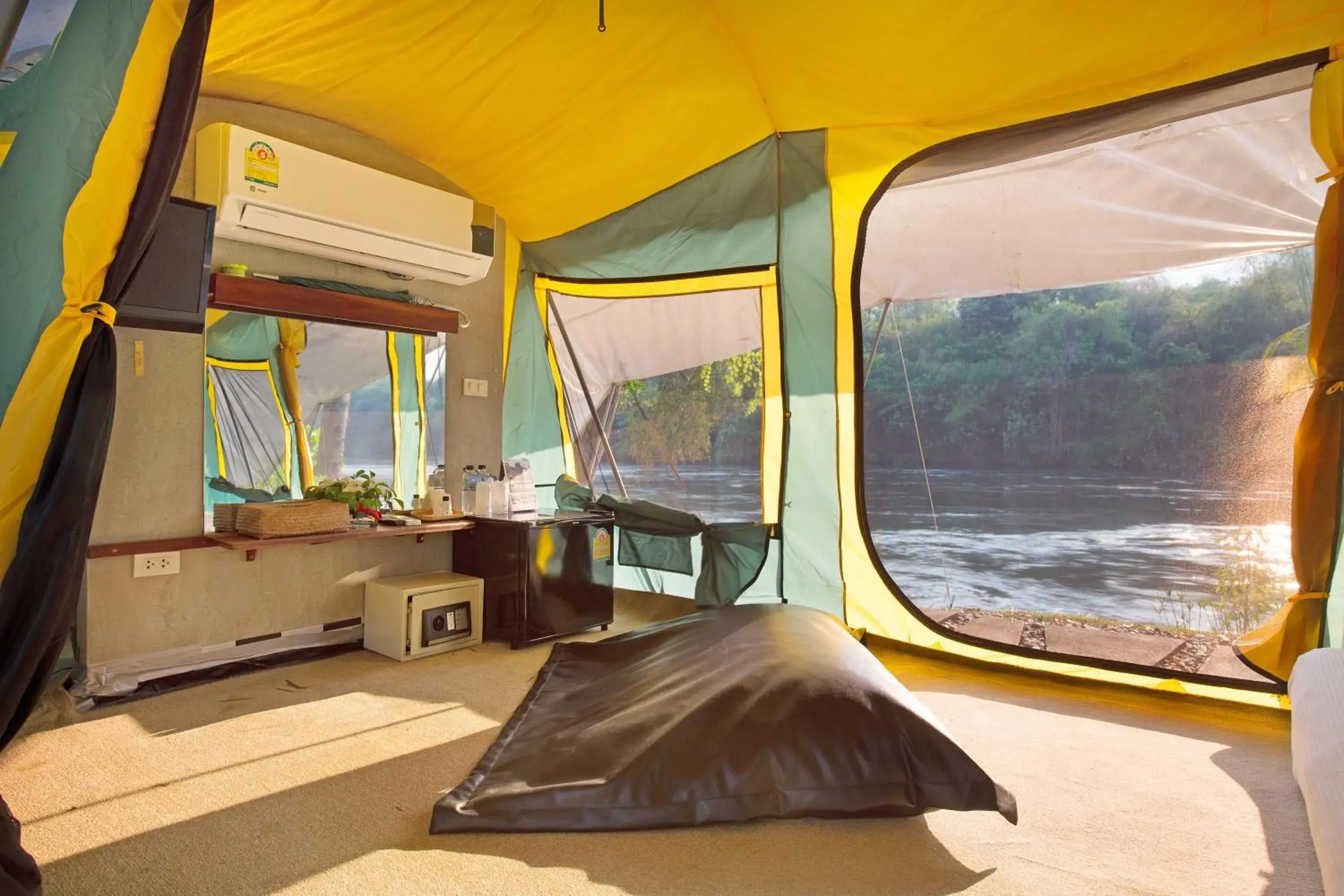 Tent River Front View in Mida Resort Kanchanaburi - SHA PLUS Tent River Front View in Mida Resort Kanchanaburi - SHA PLUS