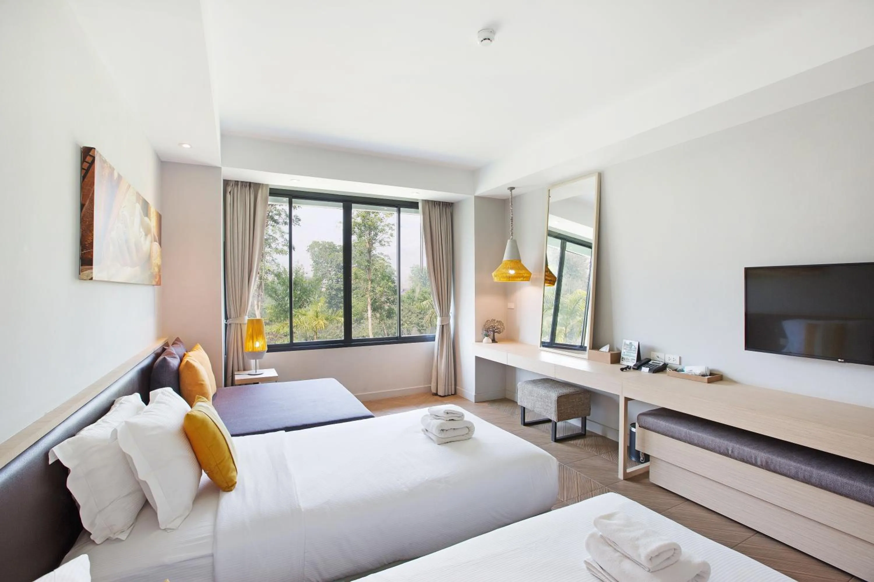 Photo of the whole room, Bed in Mida Resort Kanchanaburi - SHA PLUS