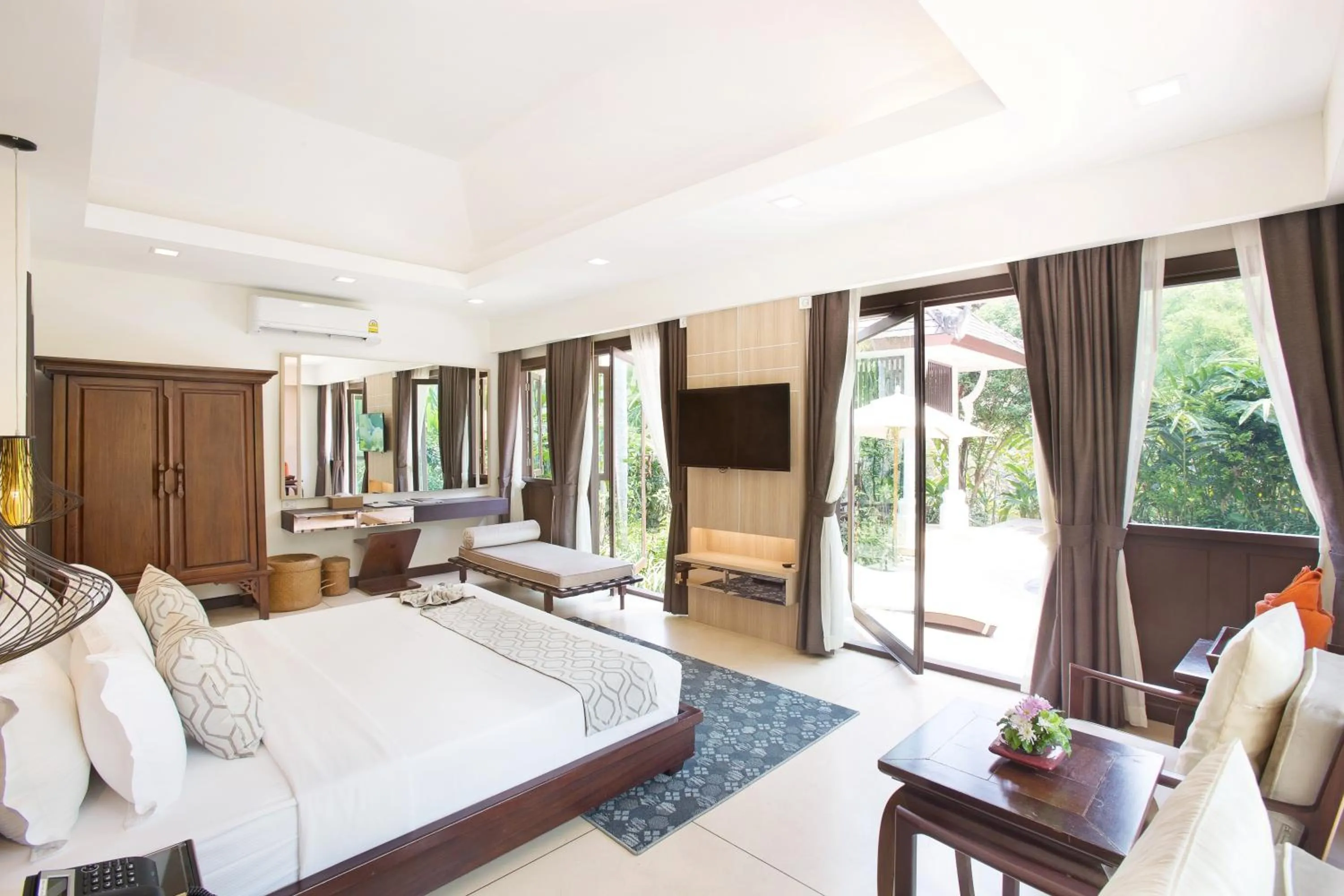 Photo of the whole room, Bed in Mida Resort Kanchanaburi - SHA PLUS