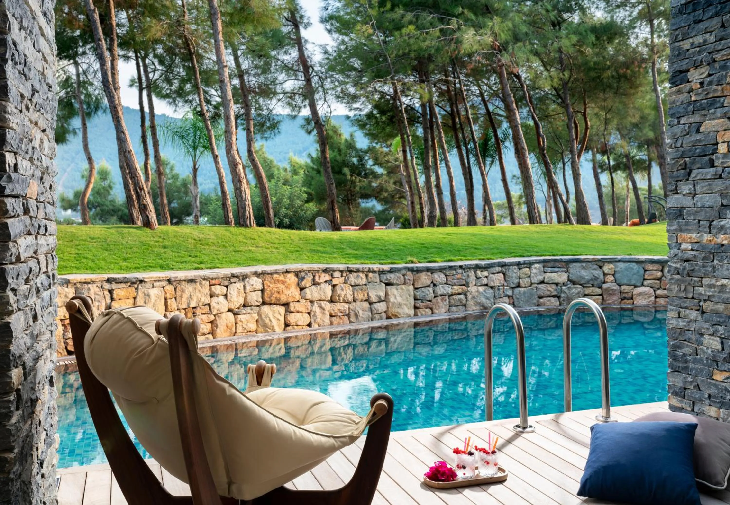 Patio in Lujo Hotel Bodrum