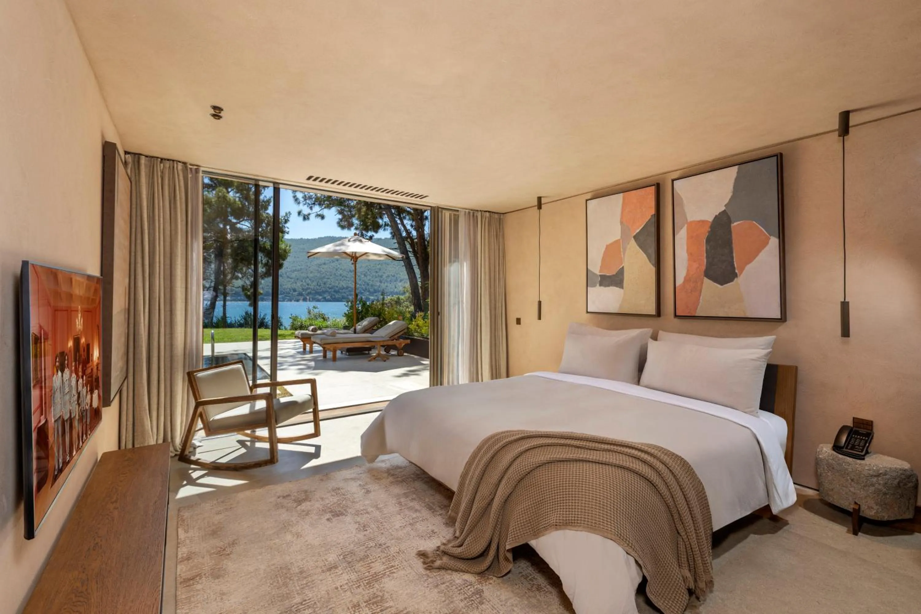 Bedroom, Bed in Lujo Hotel Bodrum