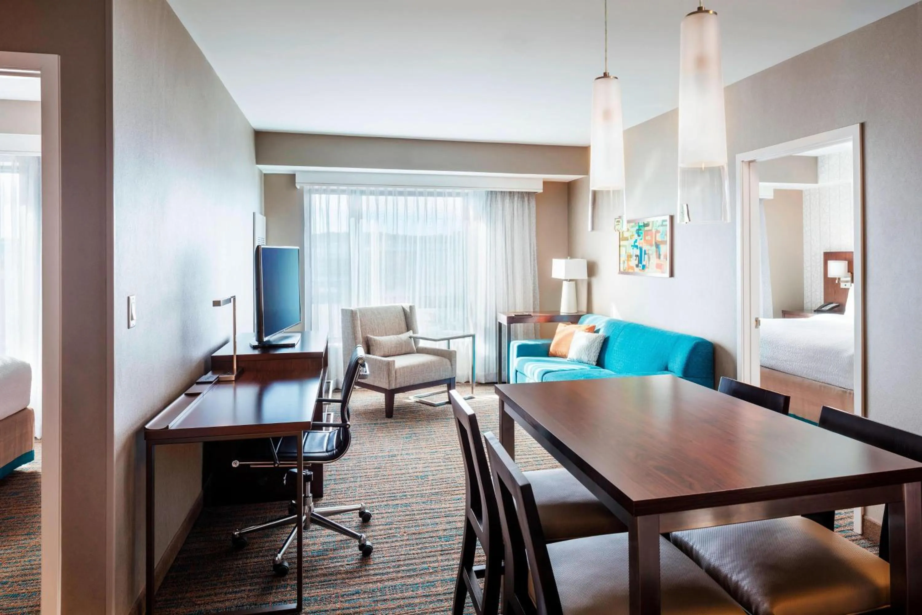 Living room in Residence Inn by Marriott Boston Burlington