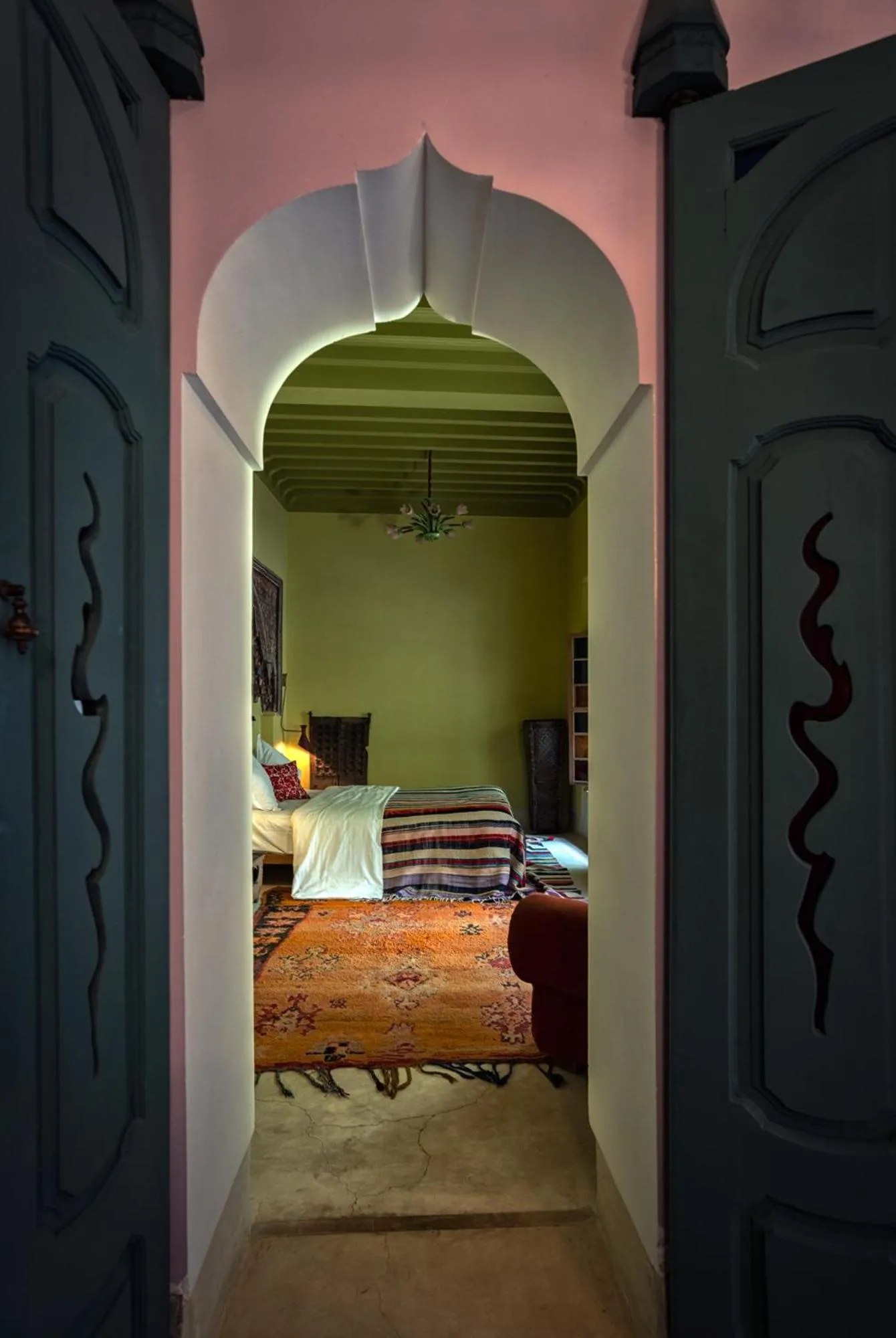 Bedroom, Bed in Riad Kbour & Chou