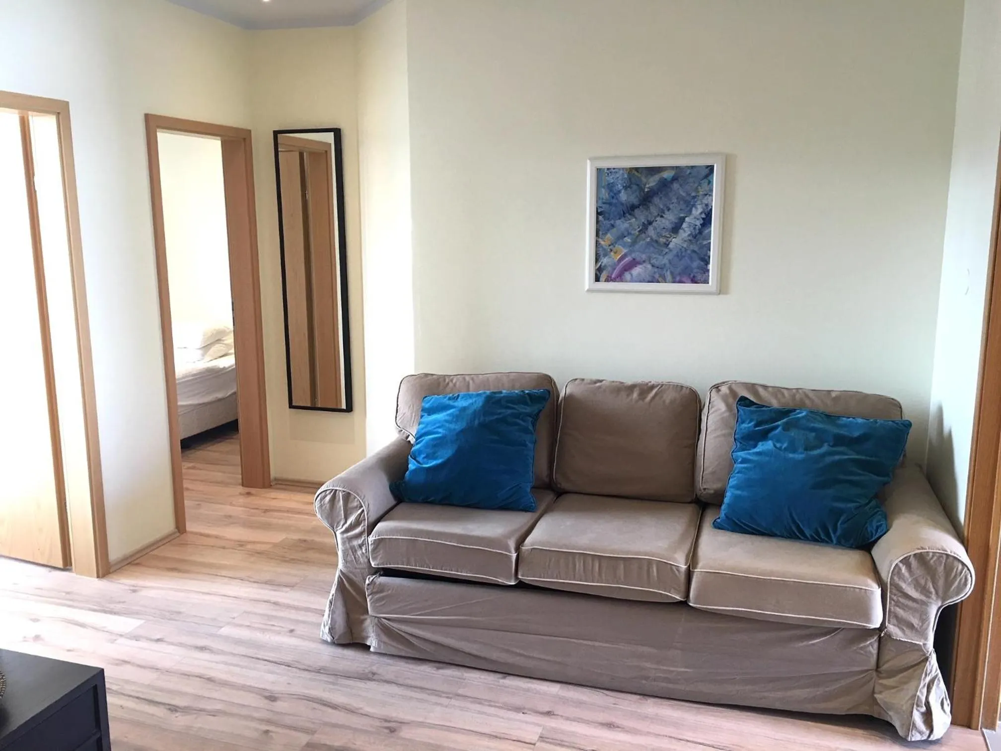 Living room in Downtown Reykjavík Apartments