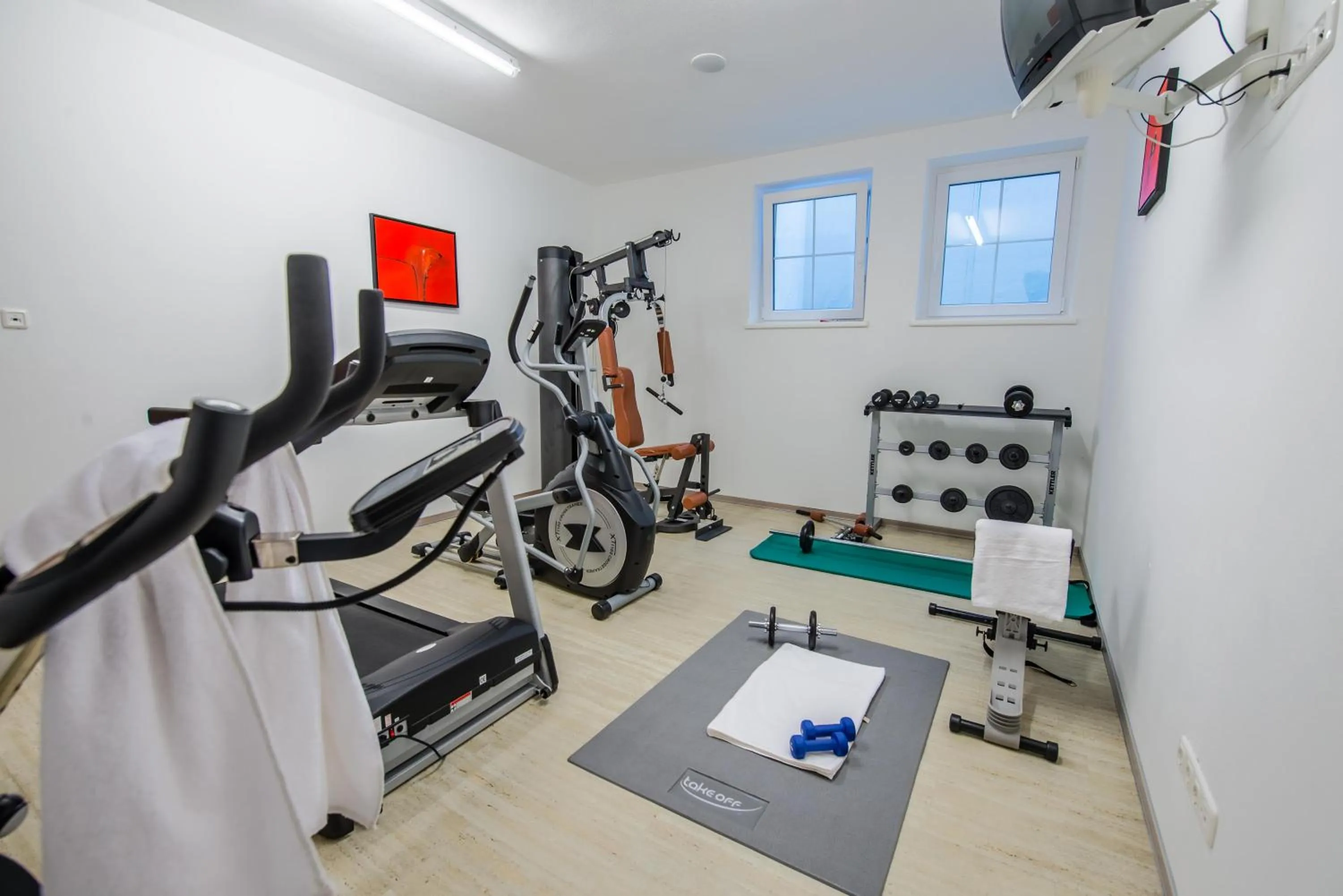 Fitness centre/facilities in Hotel Grundlhof