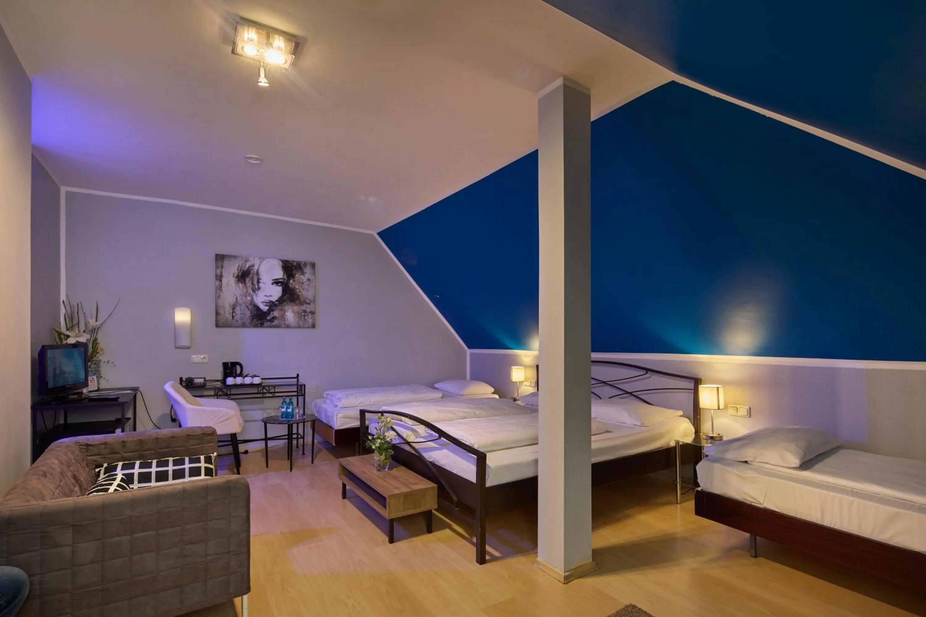 Photo of the whole room, Bed in TRIP INN PostHotel Düren