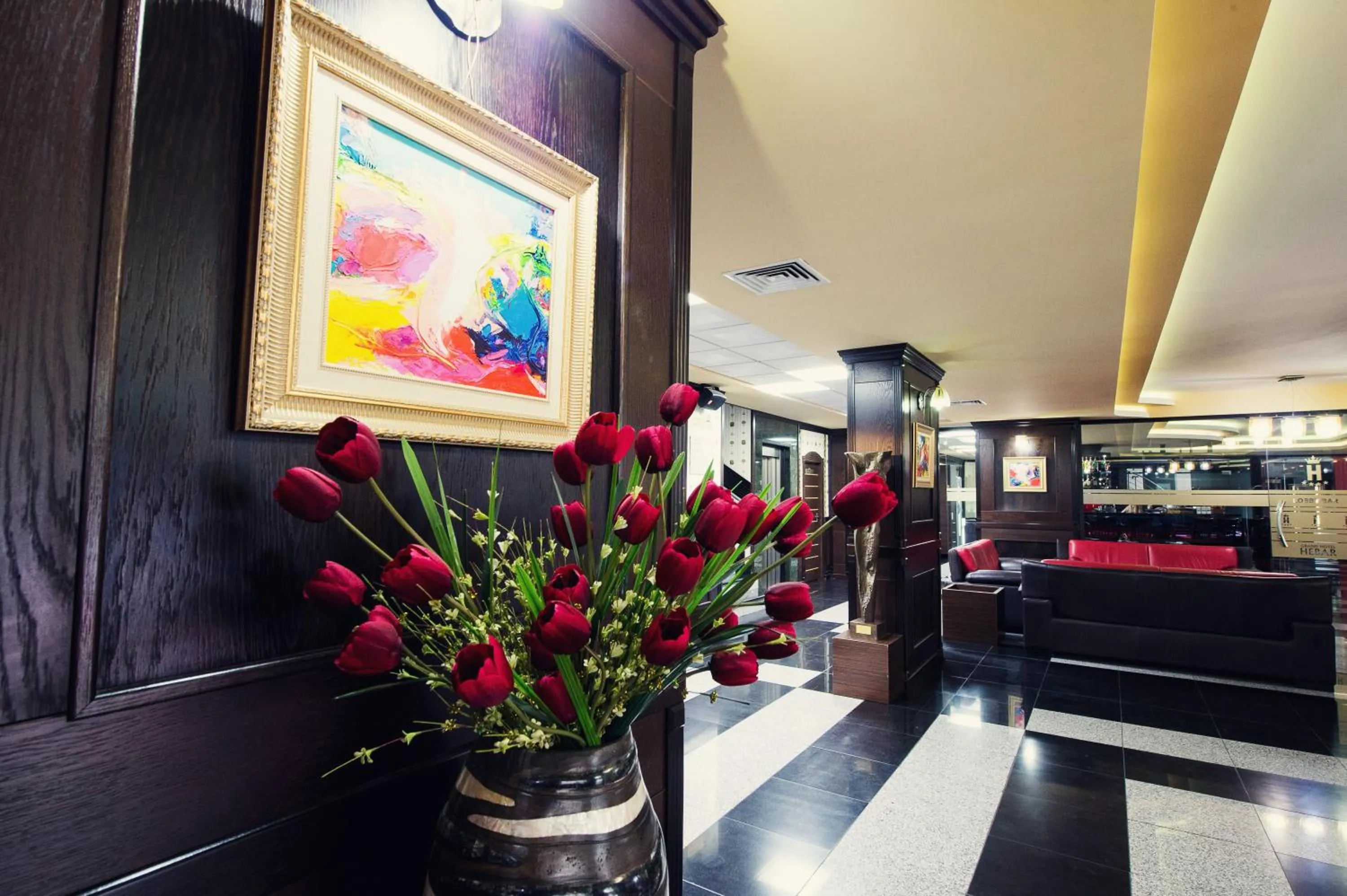 Lobby or reception in Grand Hotel Hebar