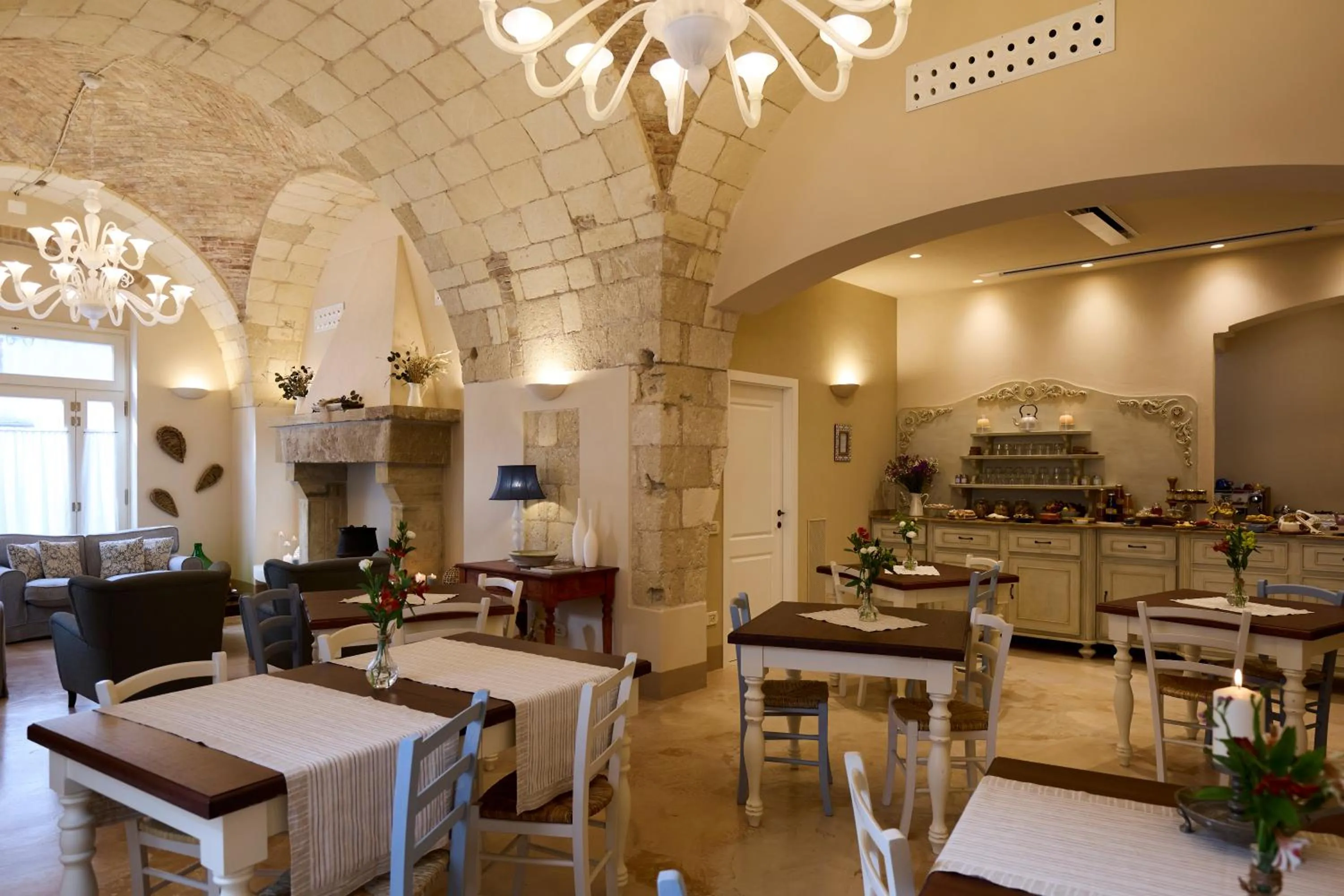 Seating area in Borgo San Gaetano