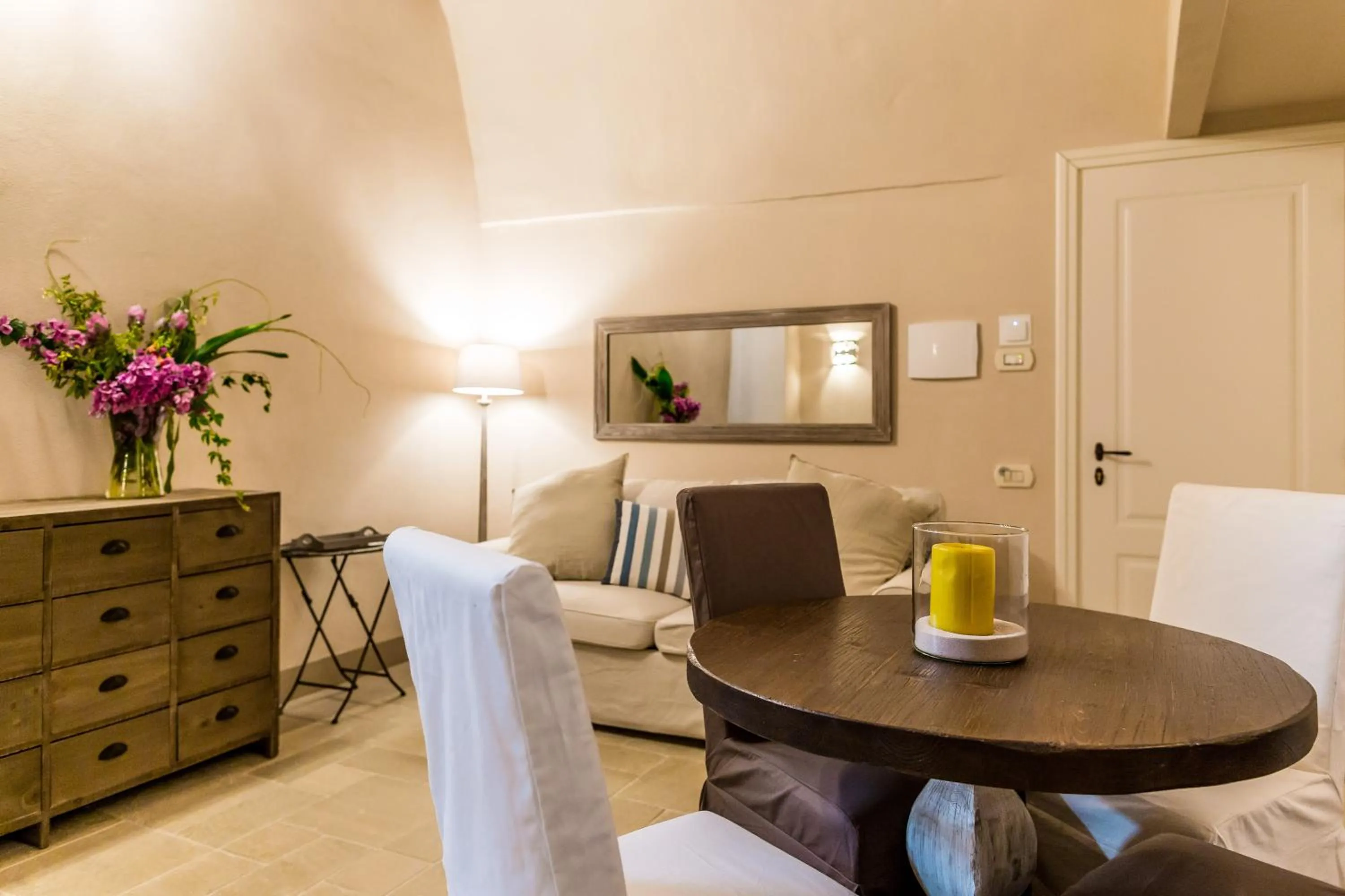 Seating area in Borgo San Gaetano