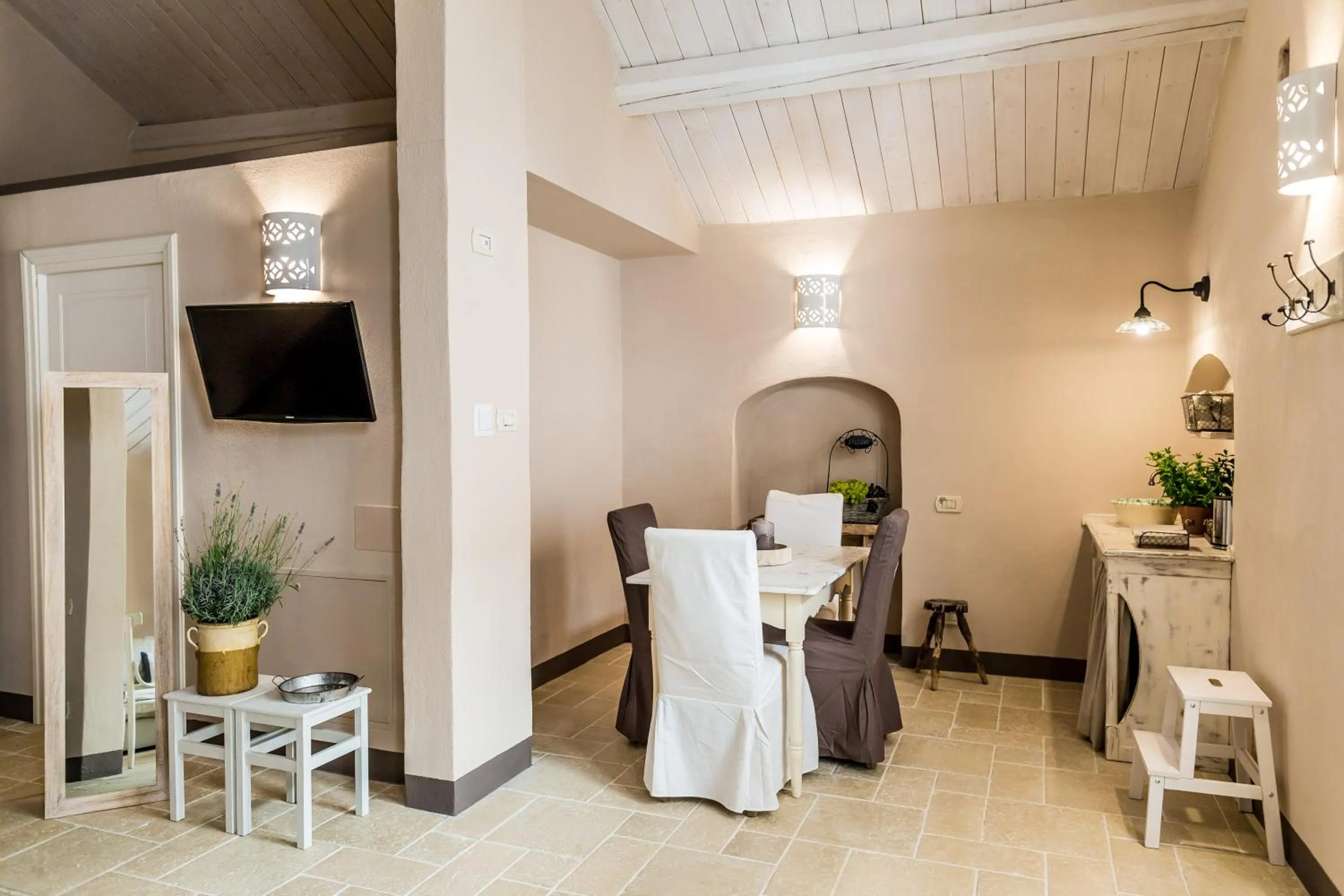 Seating area in Borgo San Gaetano