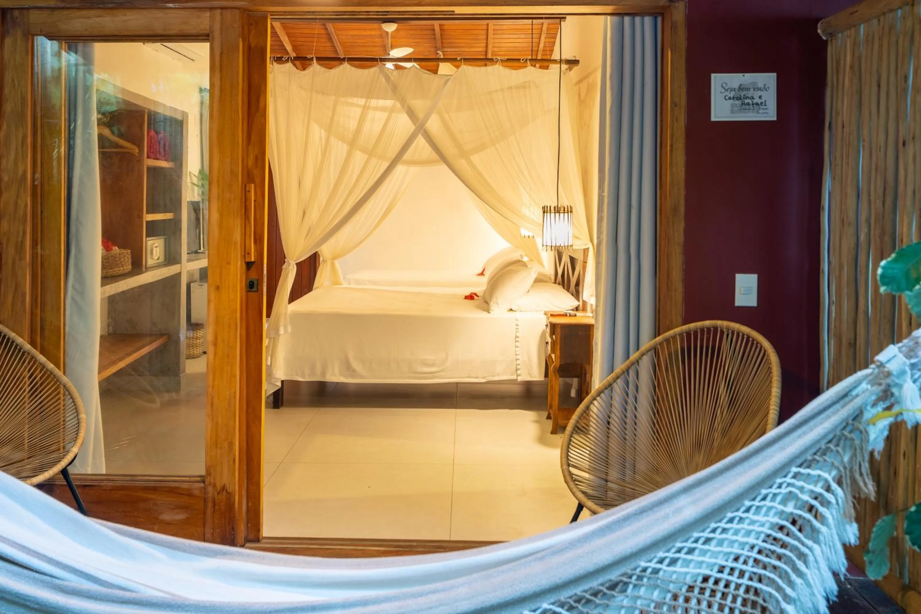 Patio, Bed in Pousada do Bosque