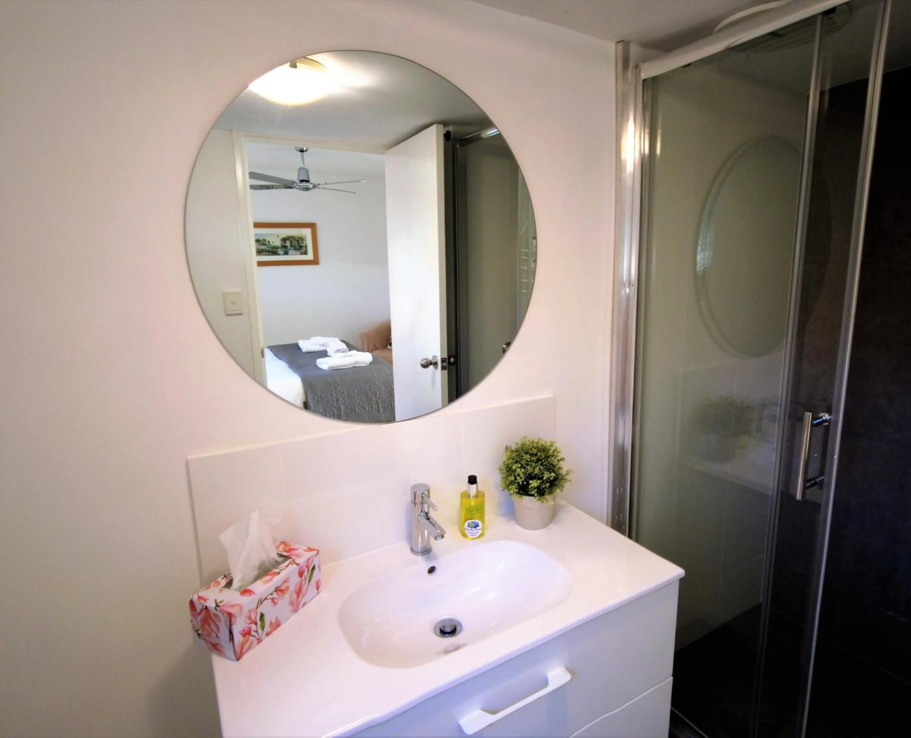 Shower in Noosa River Retreat Holiday Apartments