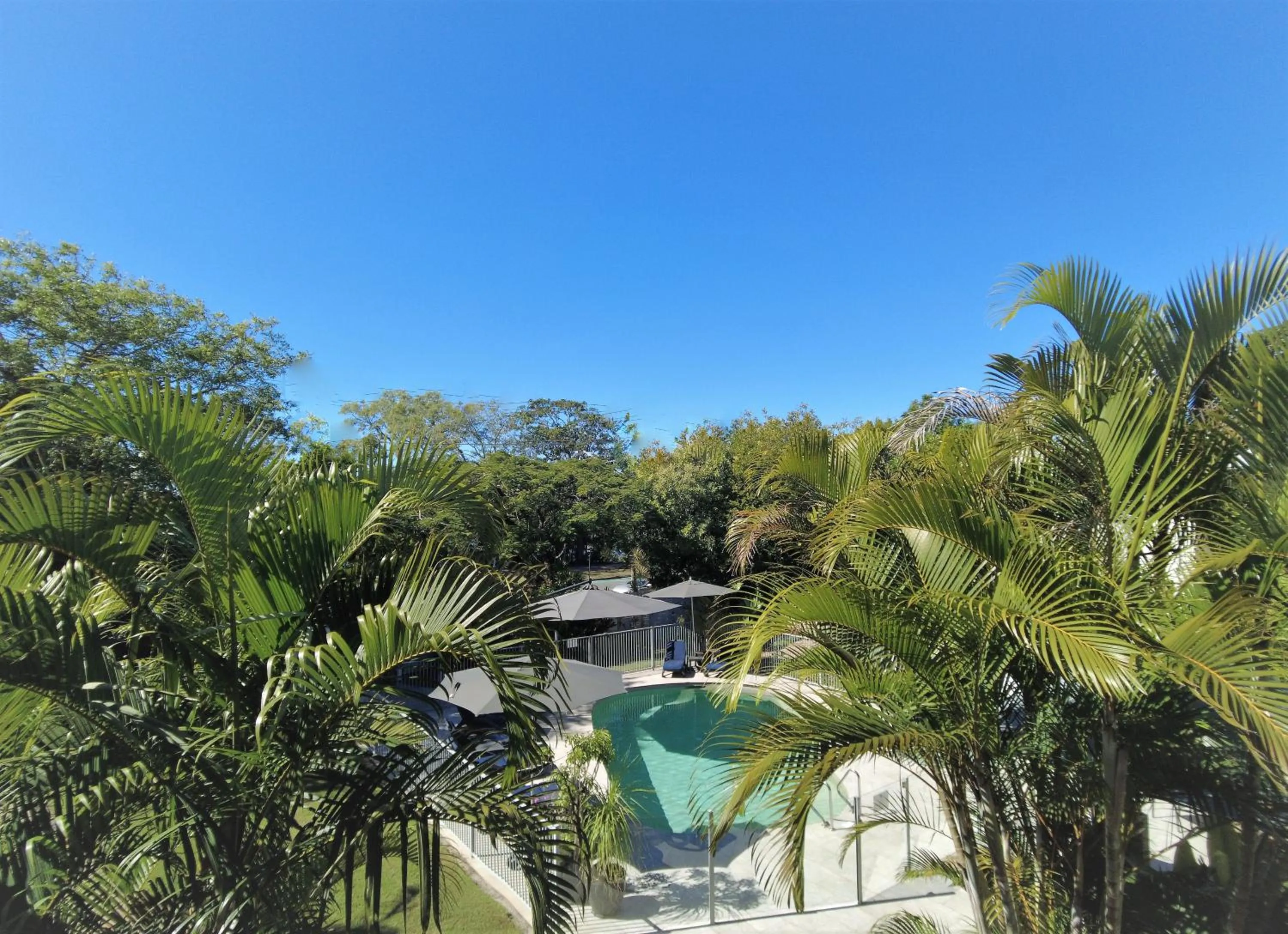 Pool view in Noosa River Retreat Holiday Apartments