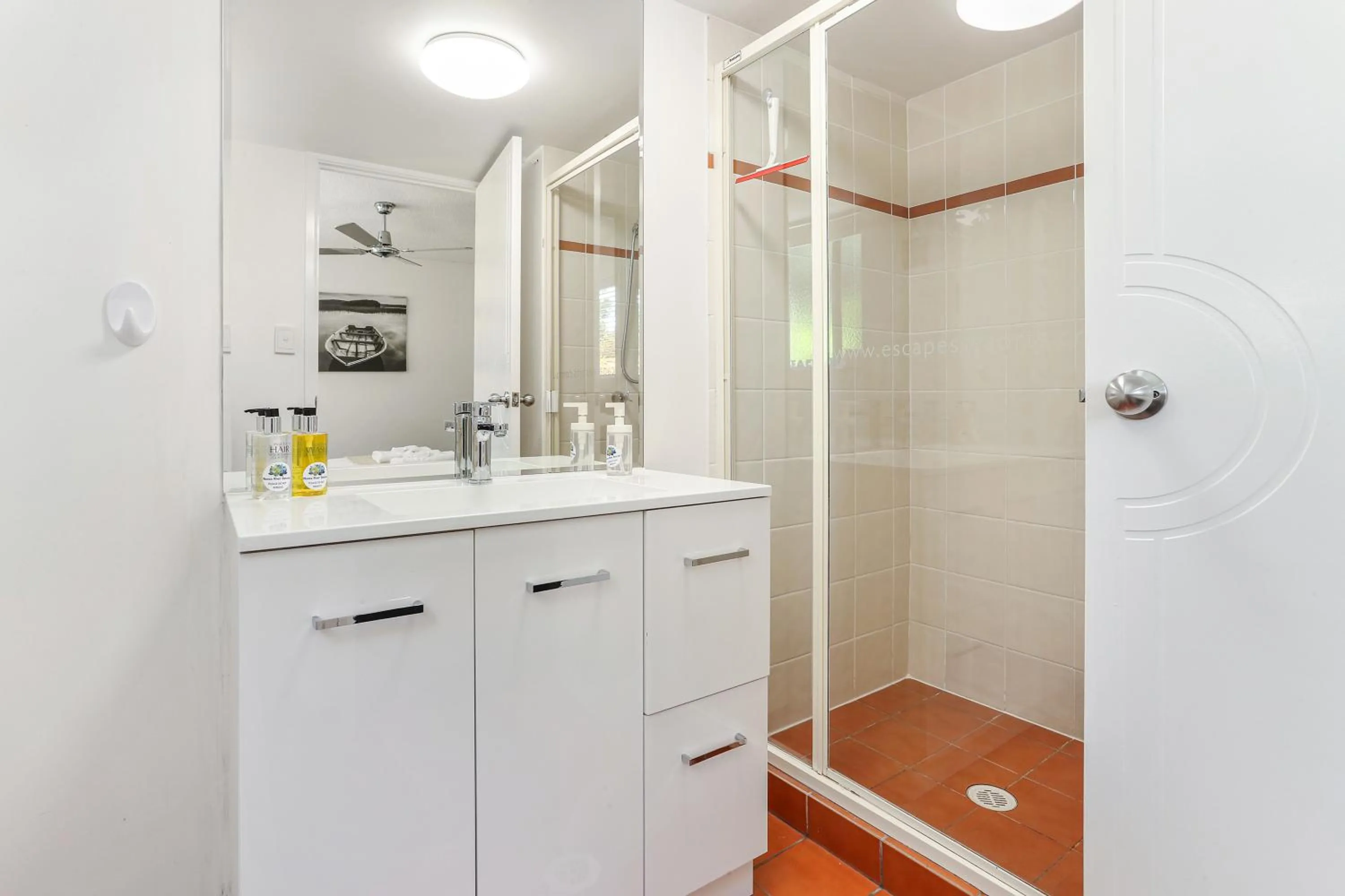 Shower in Noosa River Retreat Holiday Apartments