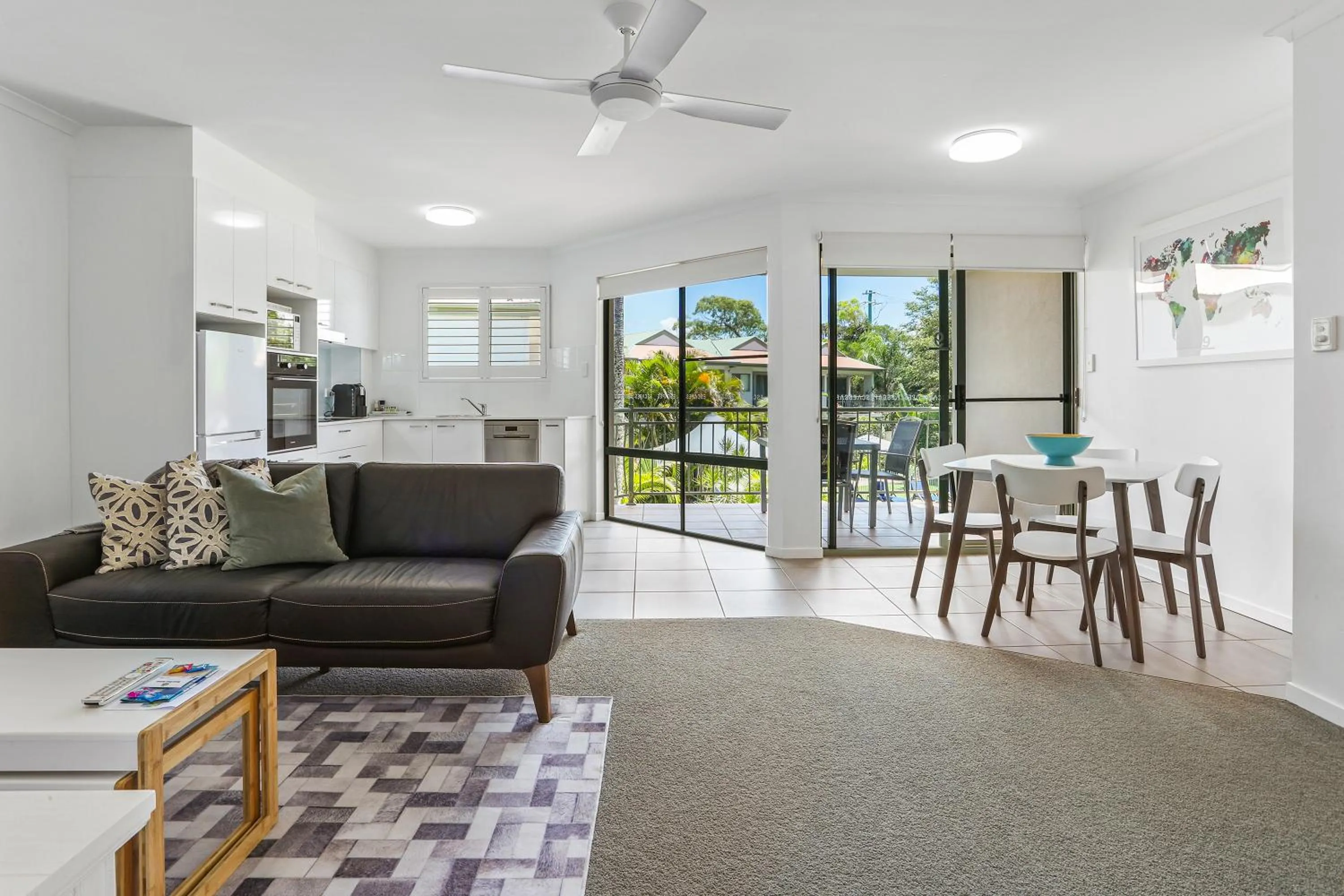 Living room in Noosa River Retreat Holiday Apartments