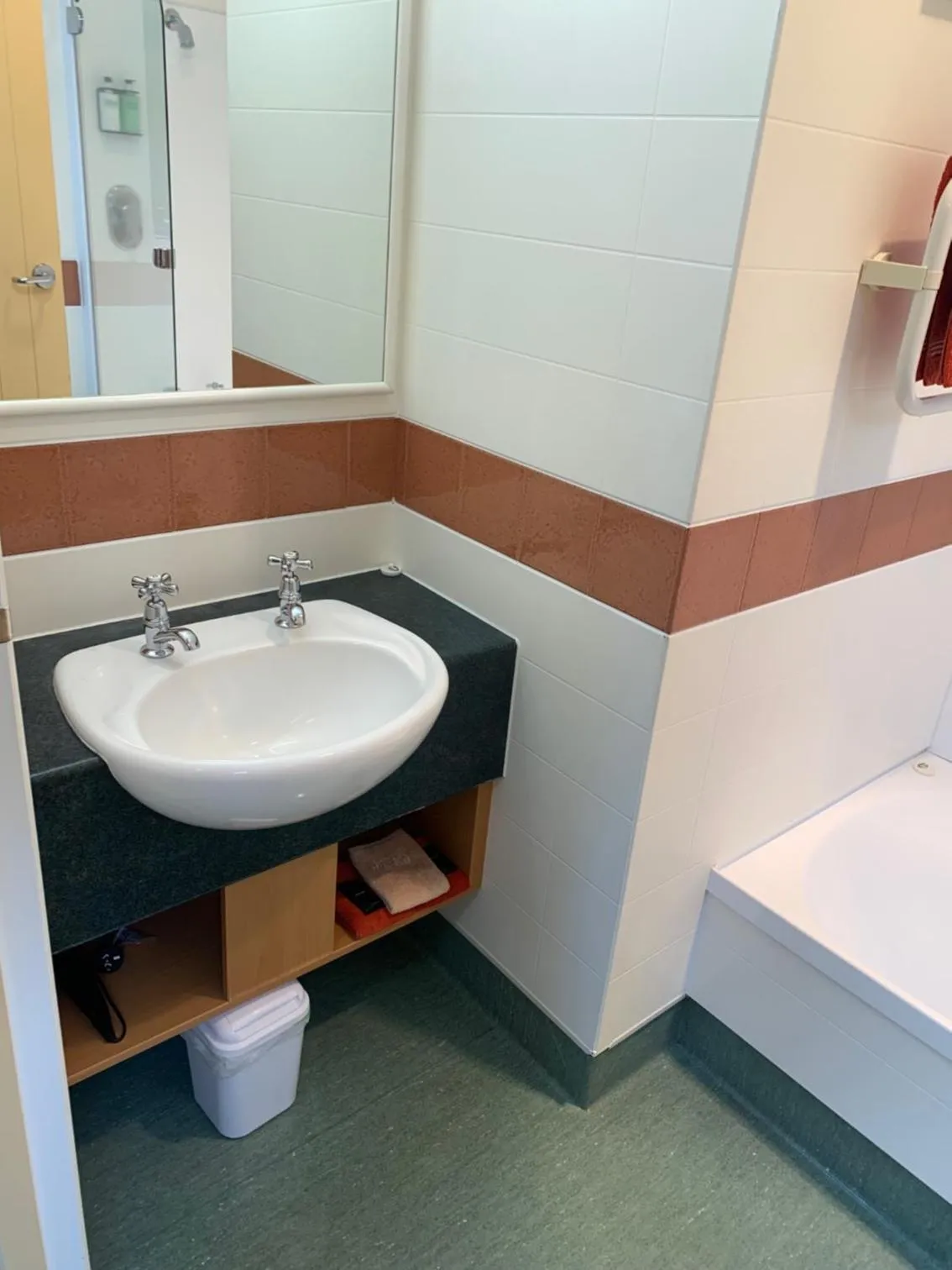 Bathroom in Red Tussock Motel