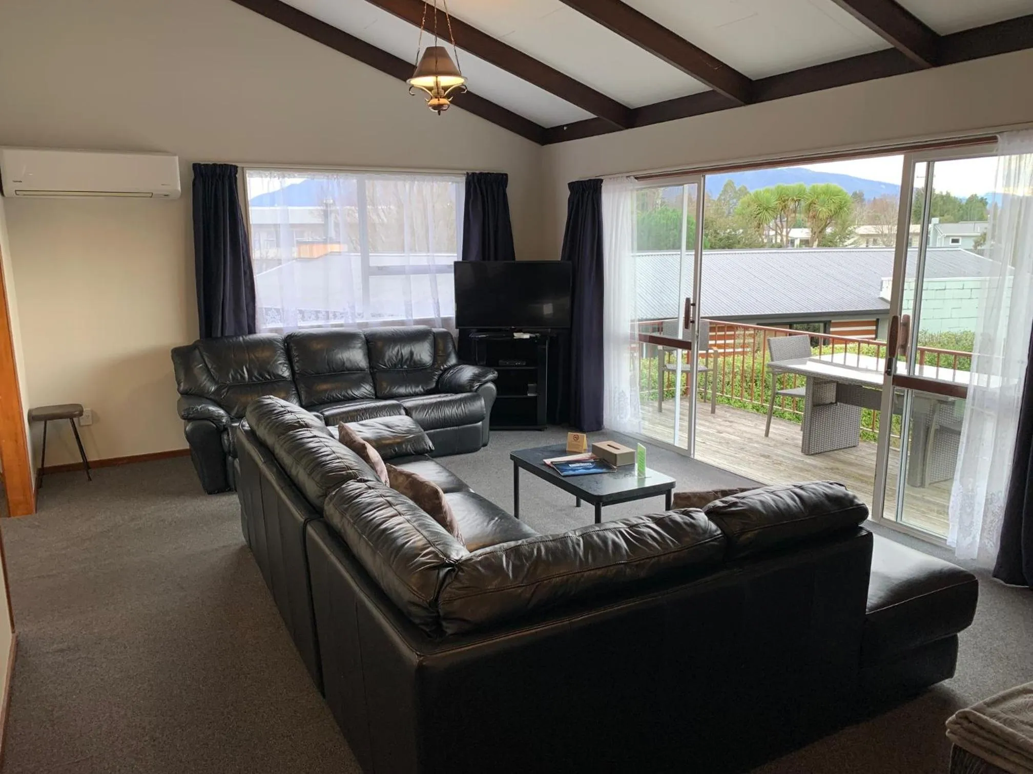 Living room in Red Tussock Motel
