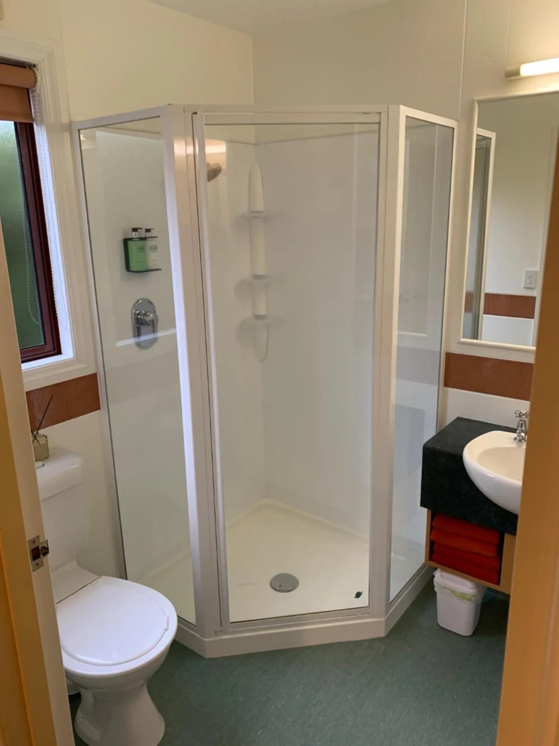 Shower in Red Tussock Motel