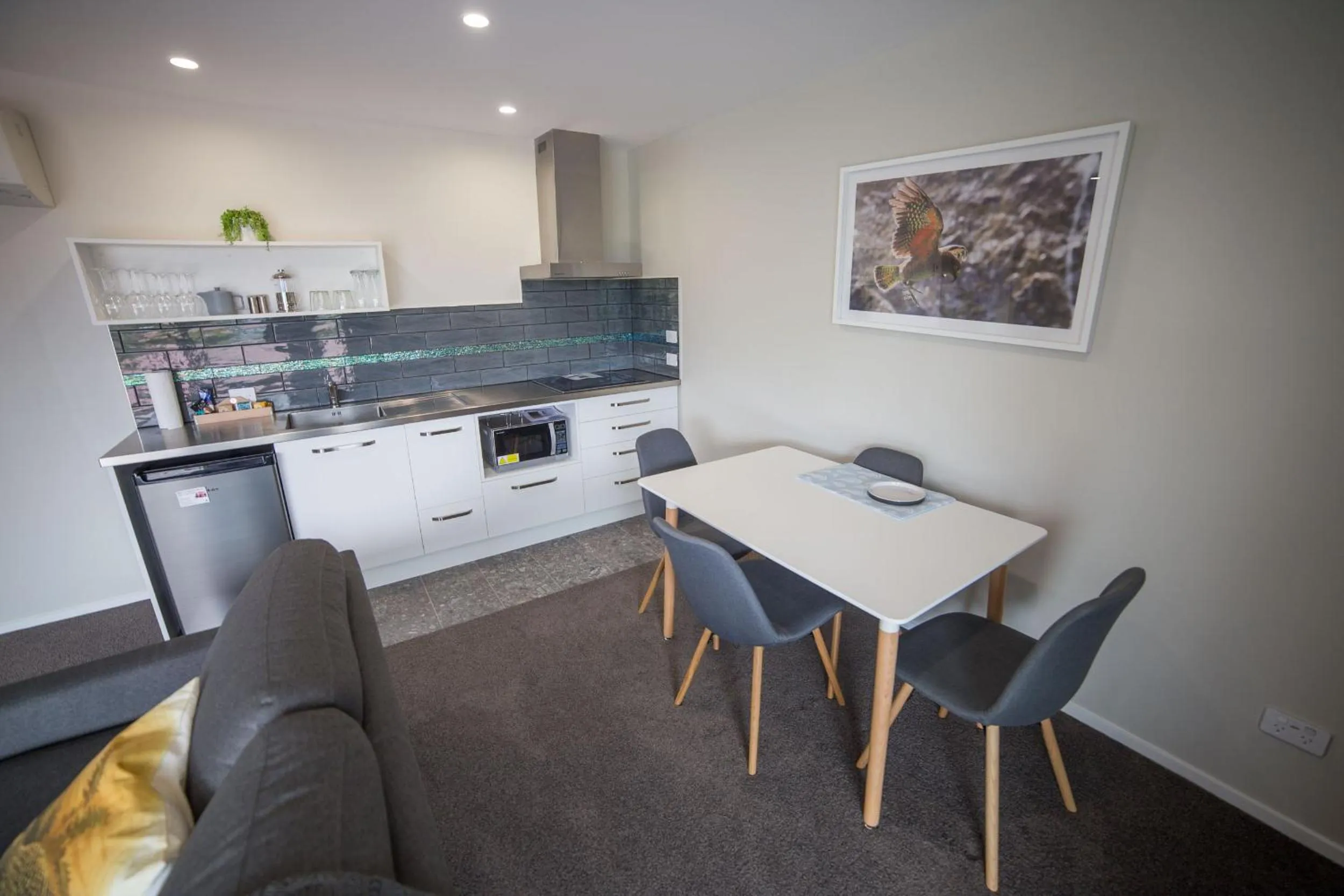Dining area in Red Tussock Motel