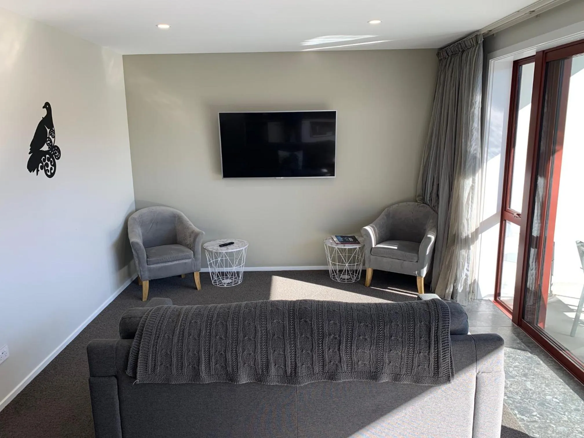 Living room in Red Tussock Motel
