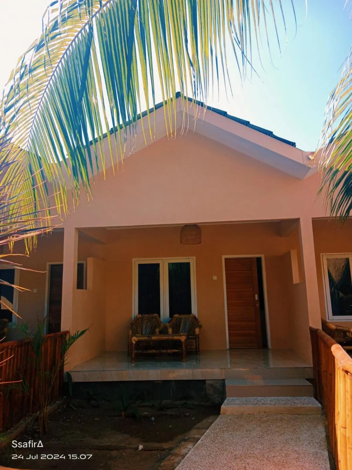 Garden view in Living Trawangan Hotel